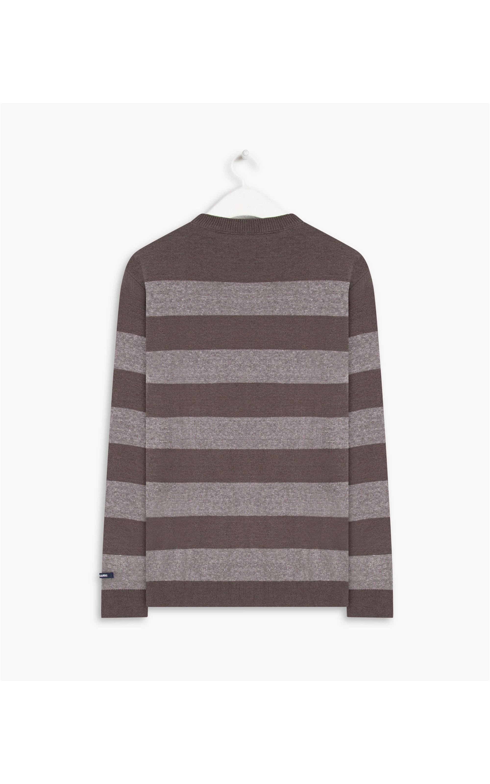 Tricot Koji Serido Listrado Marrom Mescla