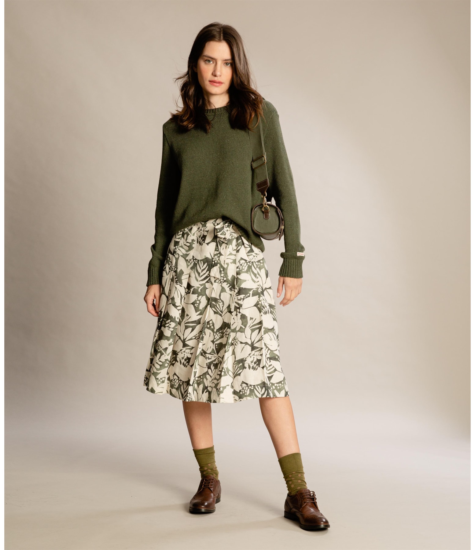 Tricot Lara Basic Liso Verde Militar