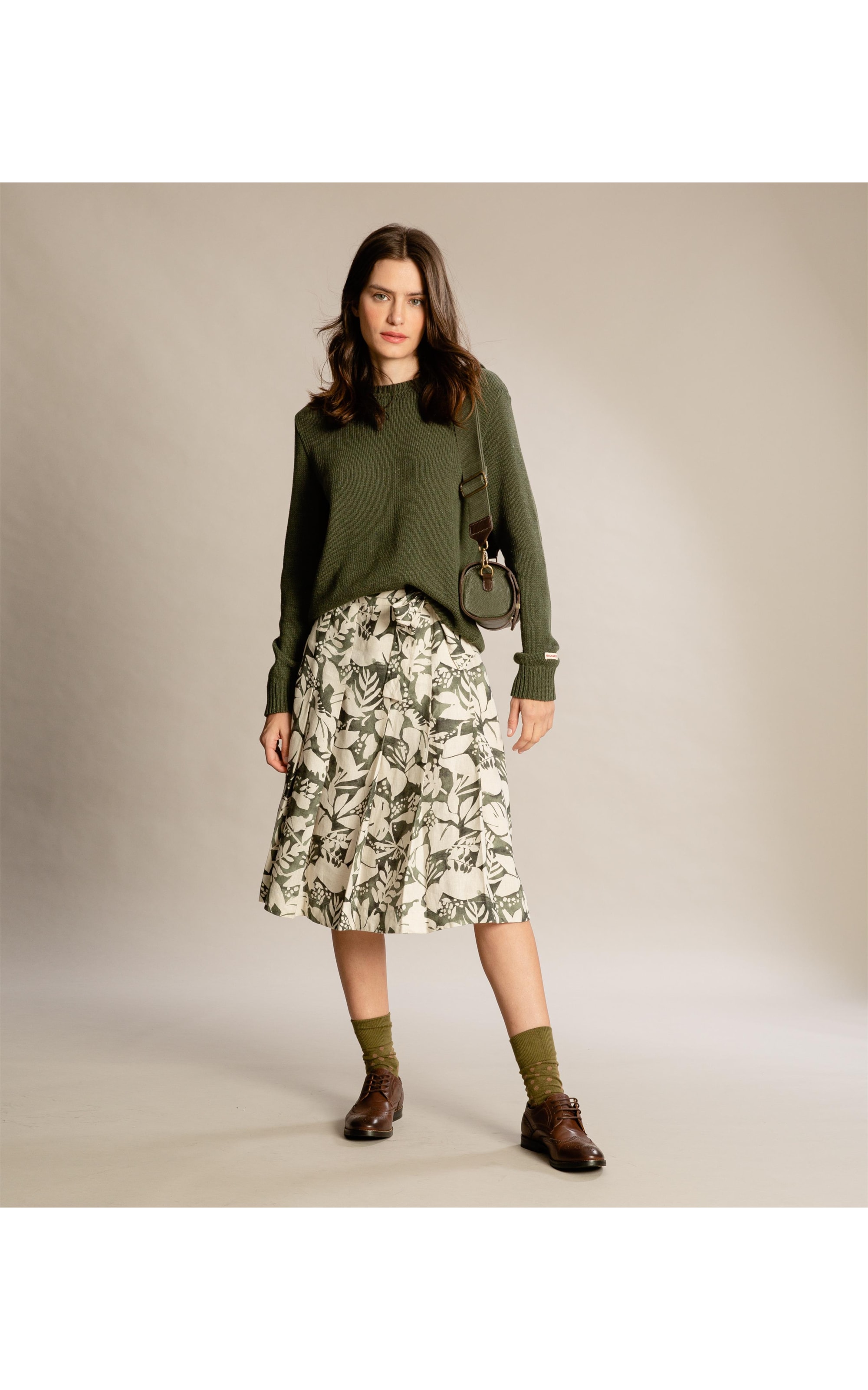 Tricot Lara Basic Liso Verde Militar