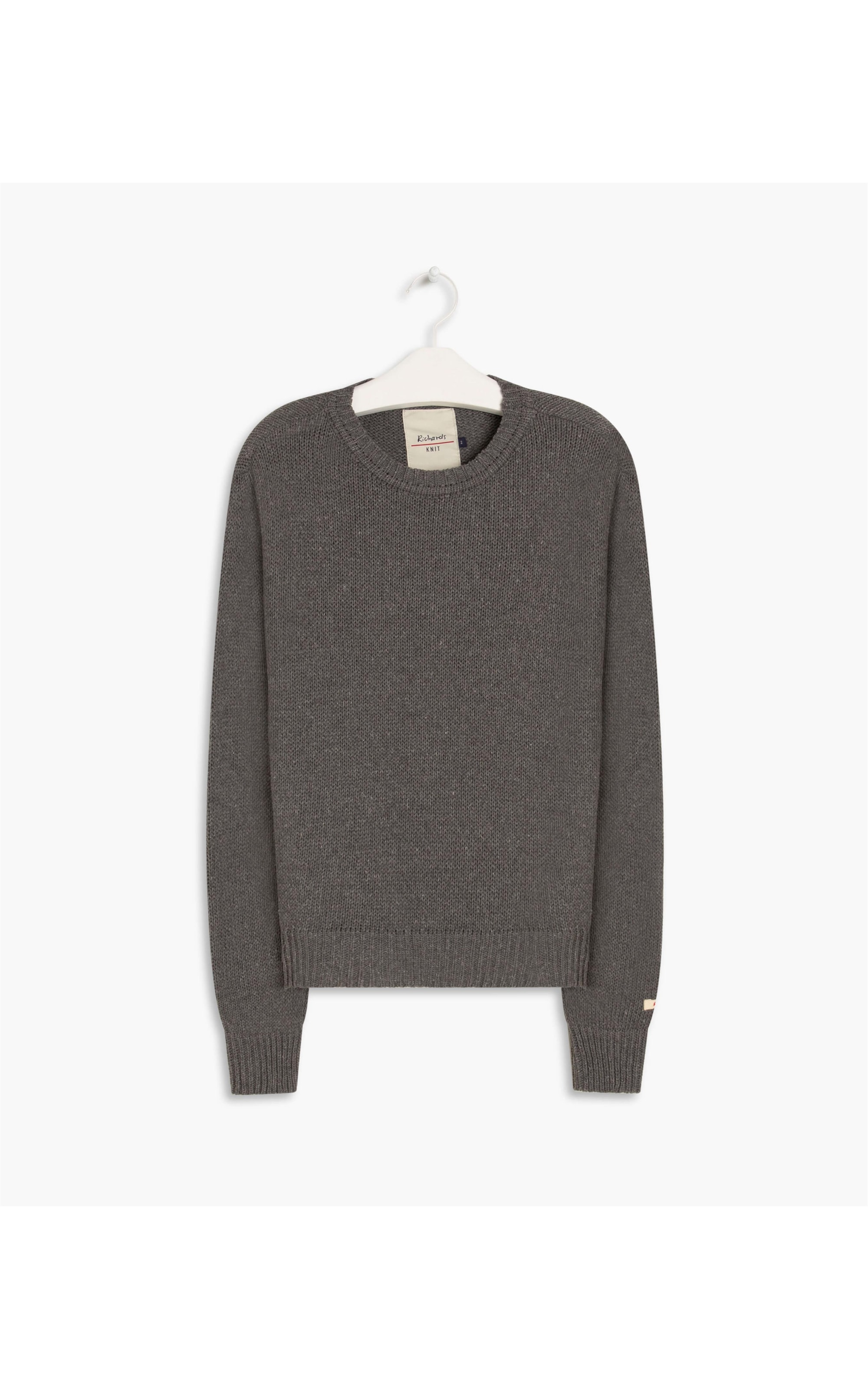 Tricot Lara Liso Chumbo Mescla