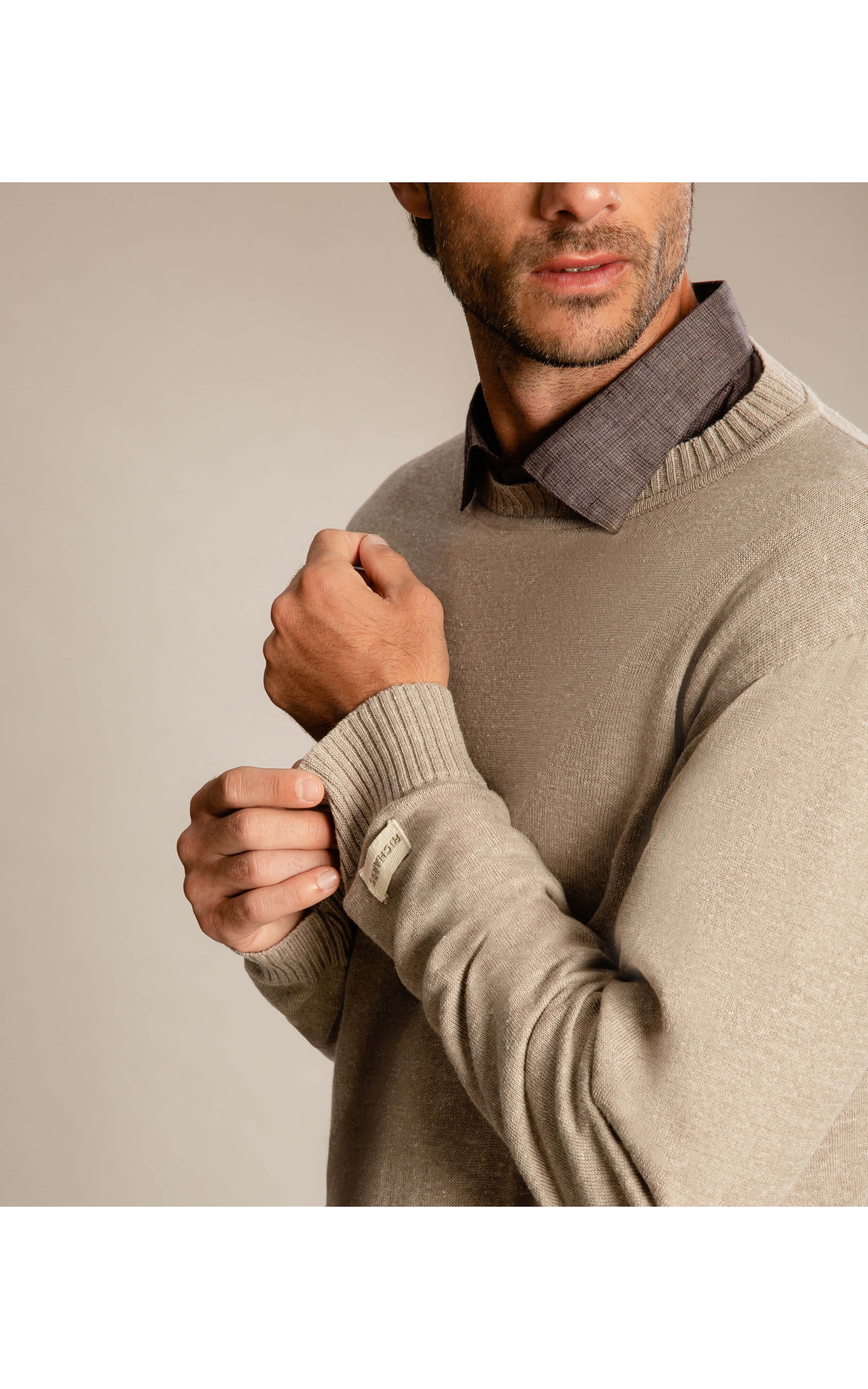 Tricot Light Gola Normal Areia