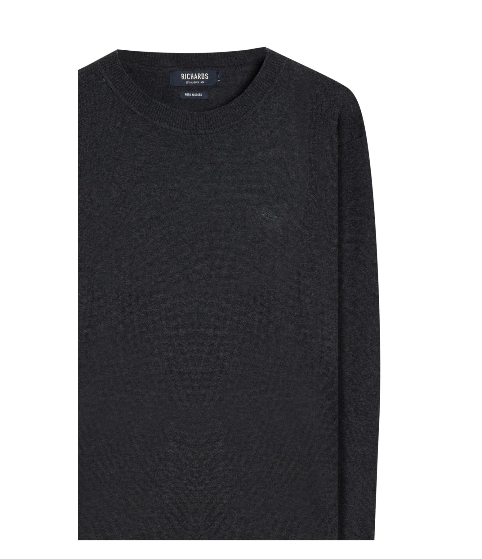 Tricot Light New Cotton Gola Careca Dark Navy
