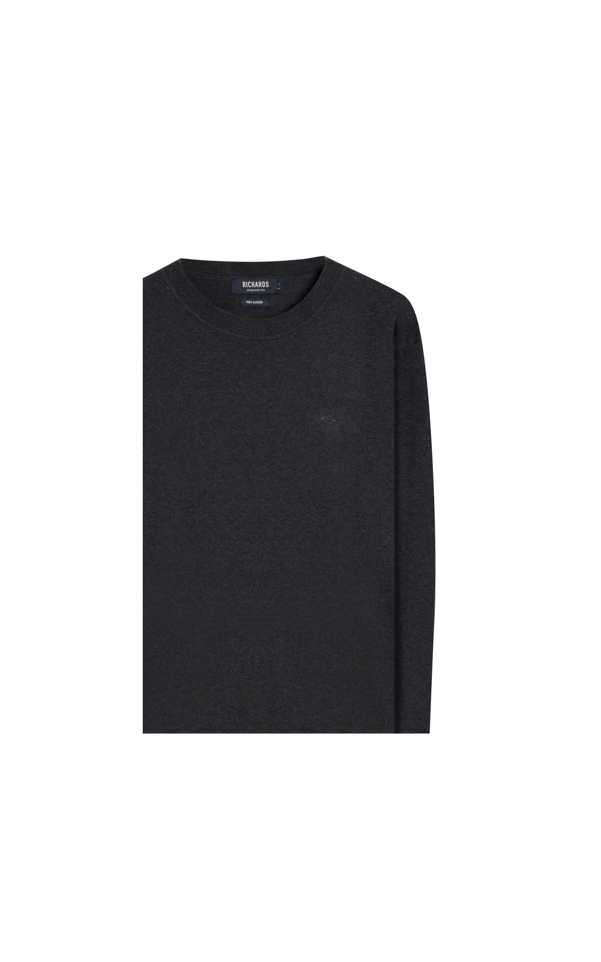 Tricot Light New Cotton Gola Careca Dark Navy