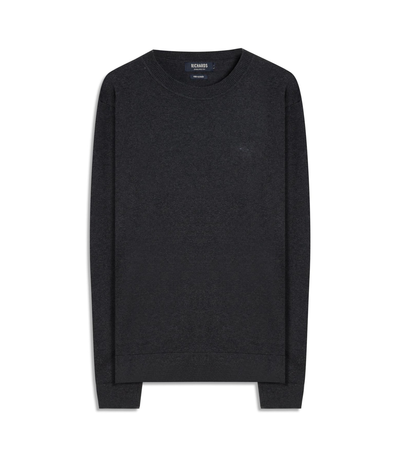 Tricot Light New Cotton Gola Careca Dark Navy