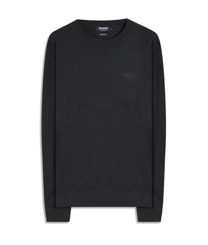 Tricot Light New Cotton Gola Careca Dark Navy