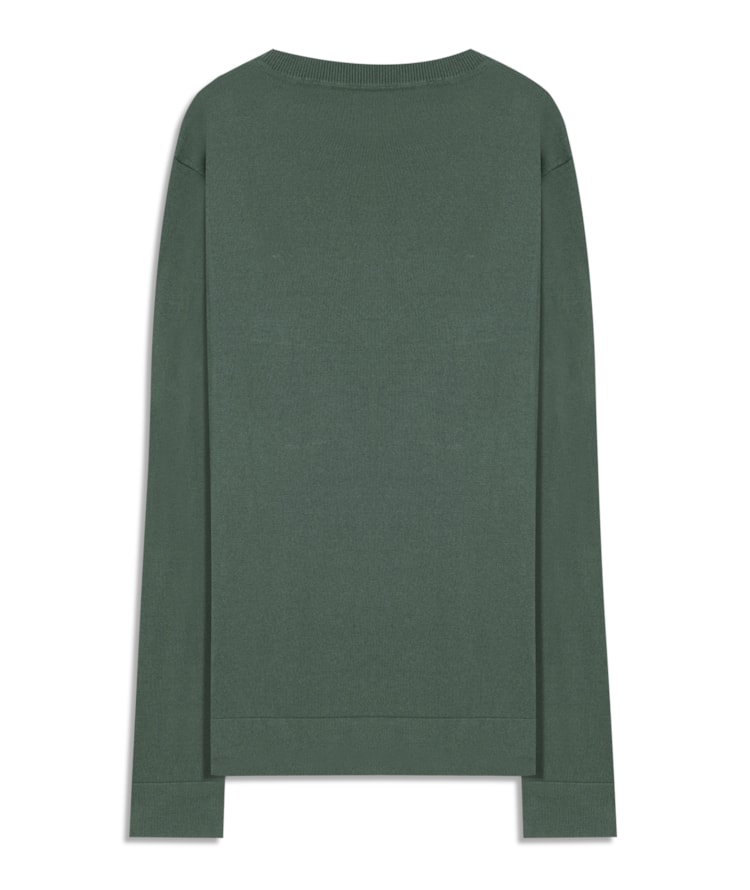 Tricot Light New Cotton Gola Careca Verde Militar