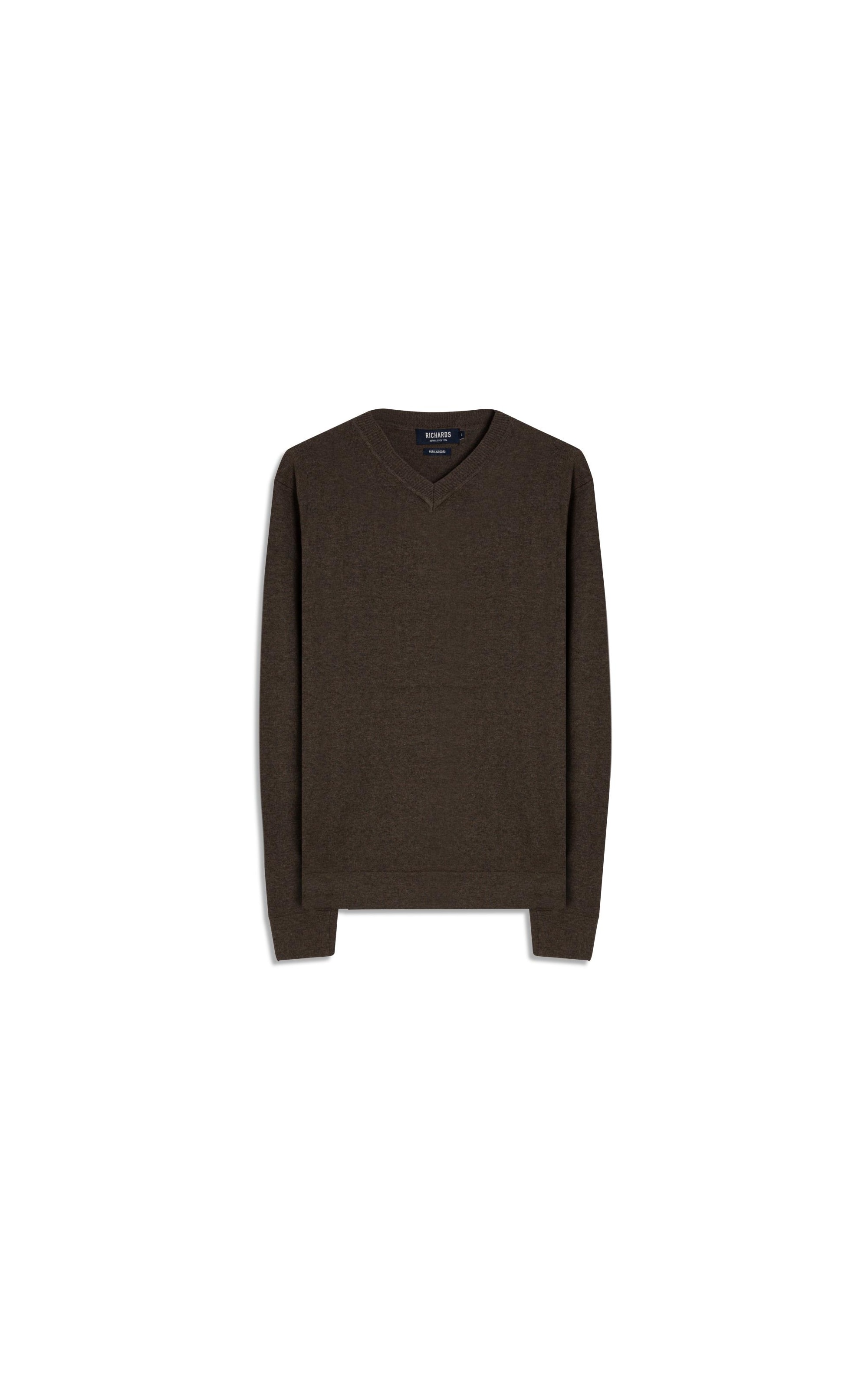 Tricot Light New Cotton Gola v Tabaco