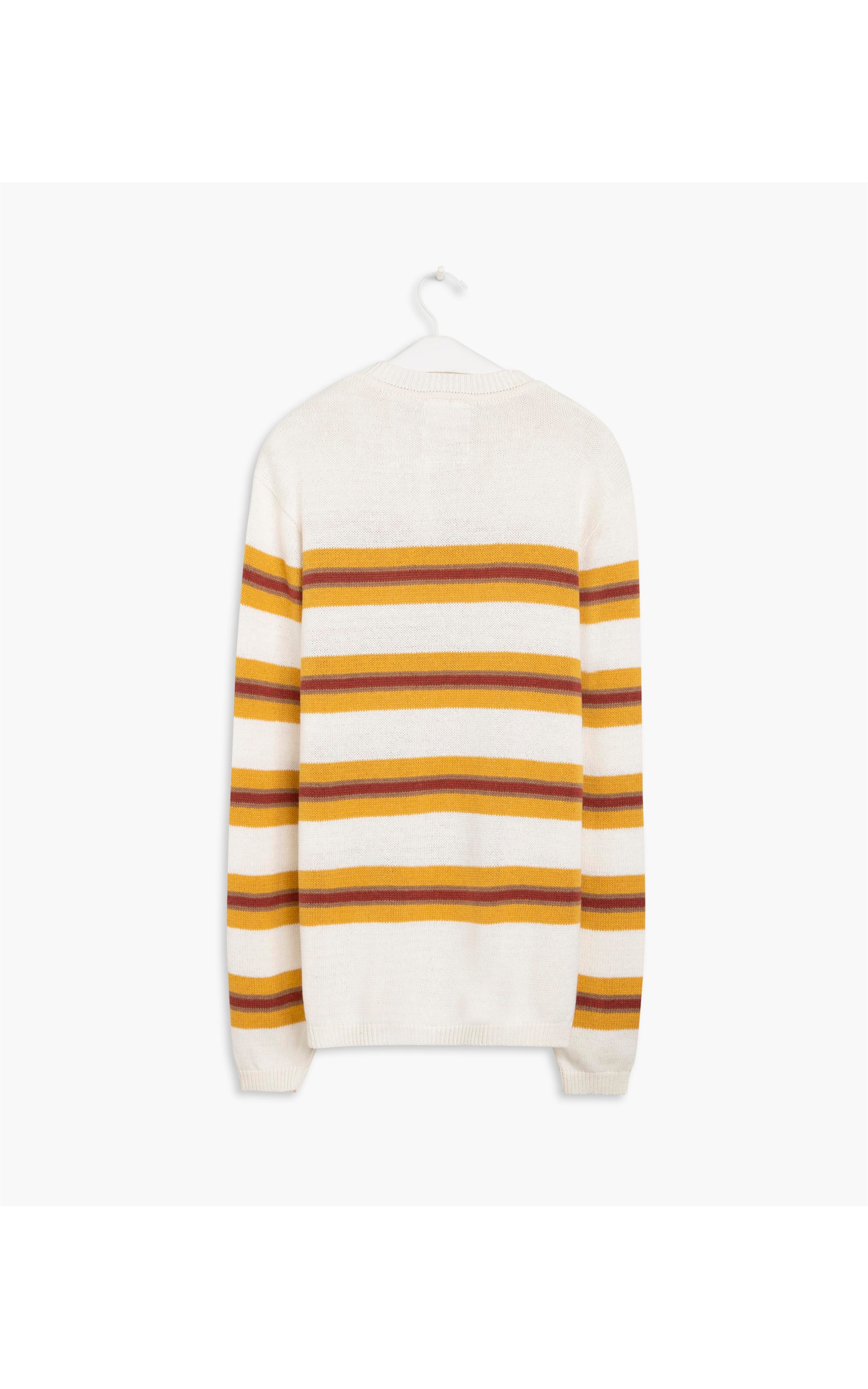 Tricot Linha Listrado Maresia Mostarda