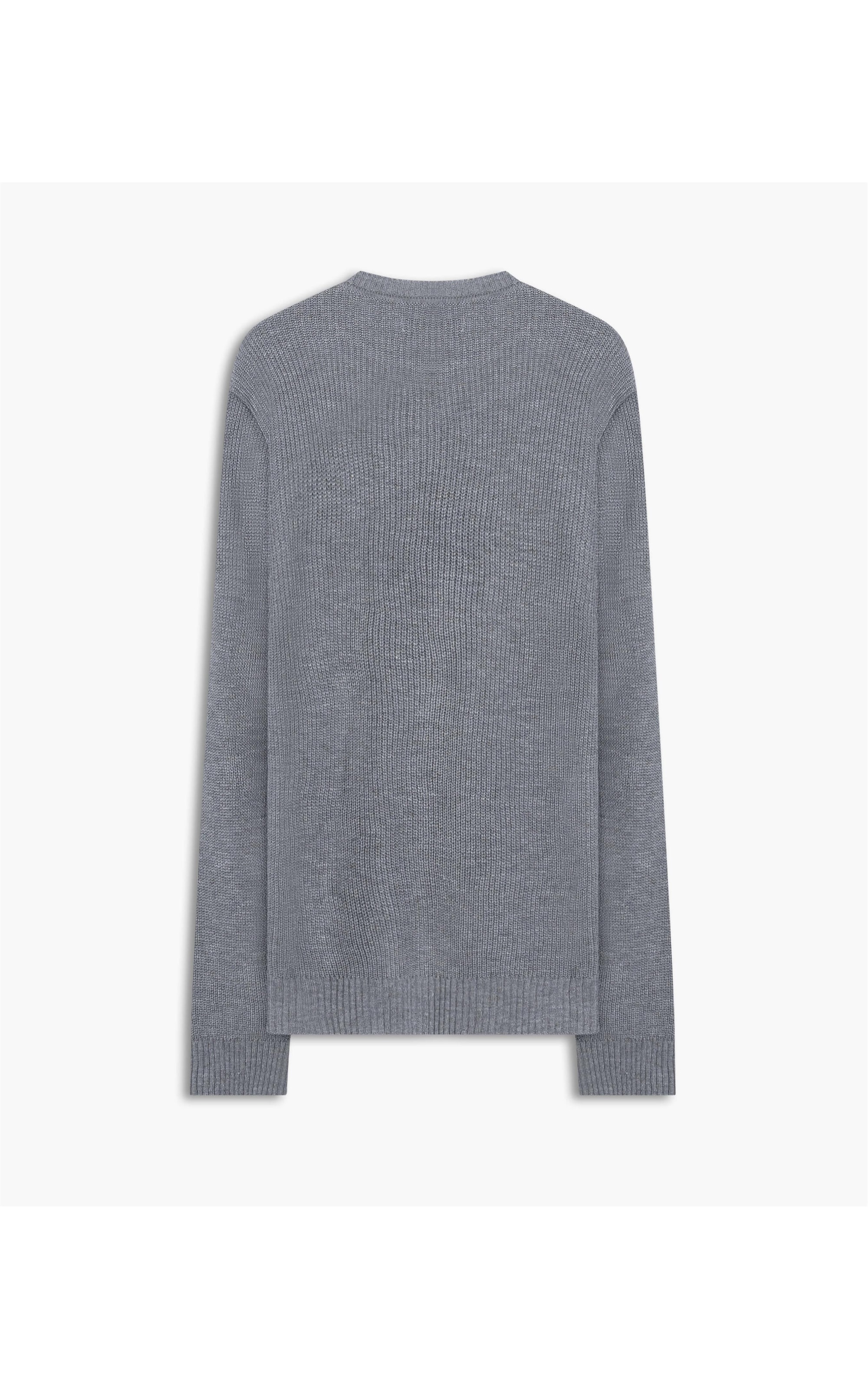 Tricot Linho Like Mescla Azul Seco