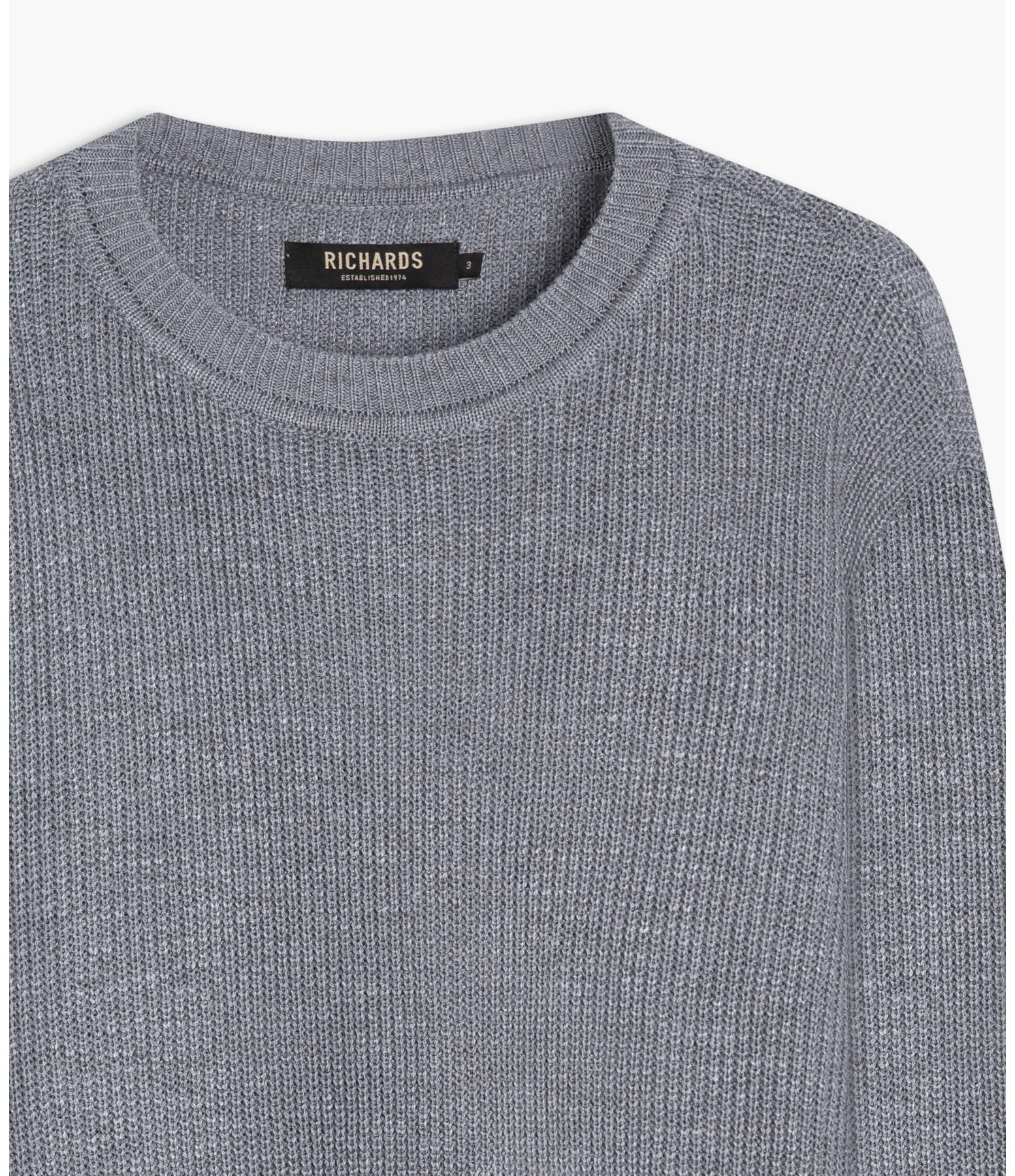 Tricot Linho Like Mescla Azul Seco