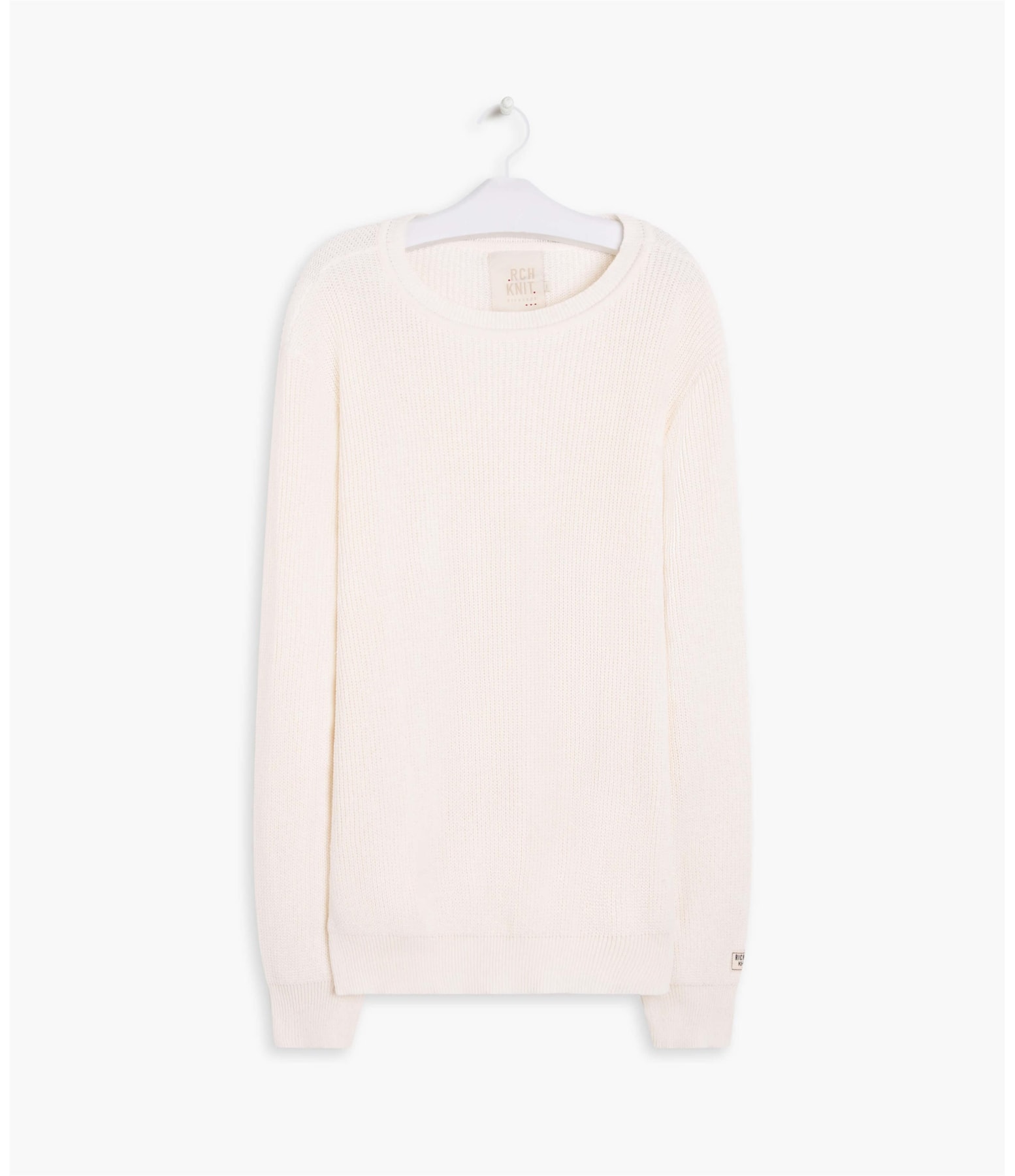 Tricot Liso Linha Con Off White