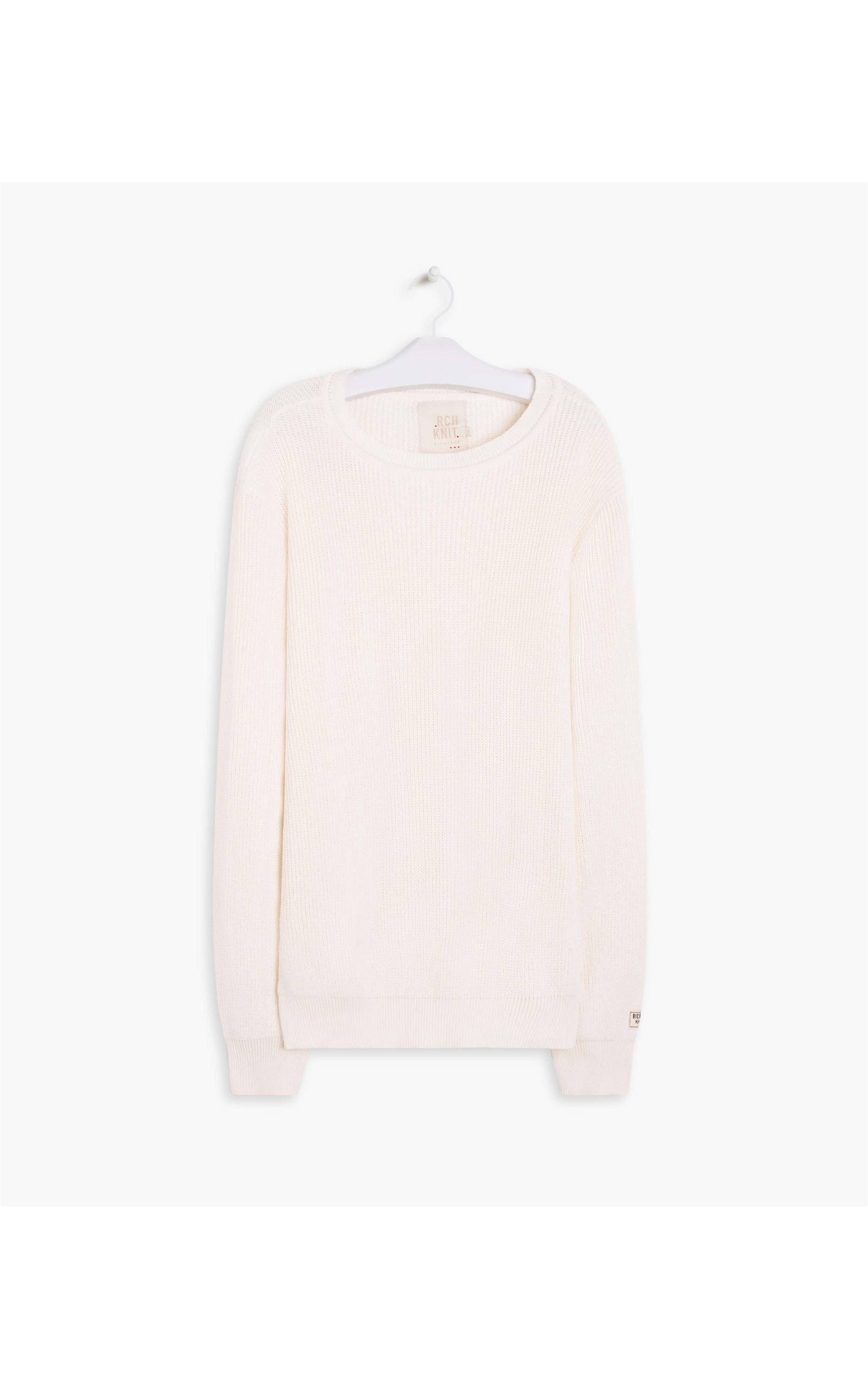 Tricot Liso Linha Con Off White