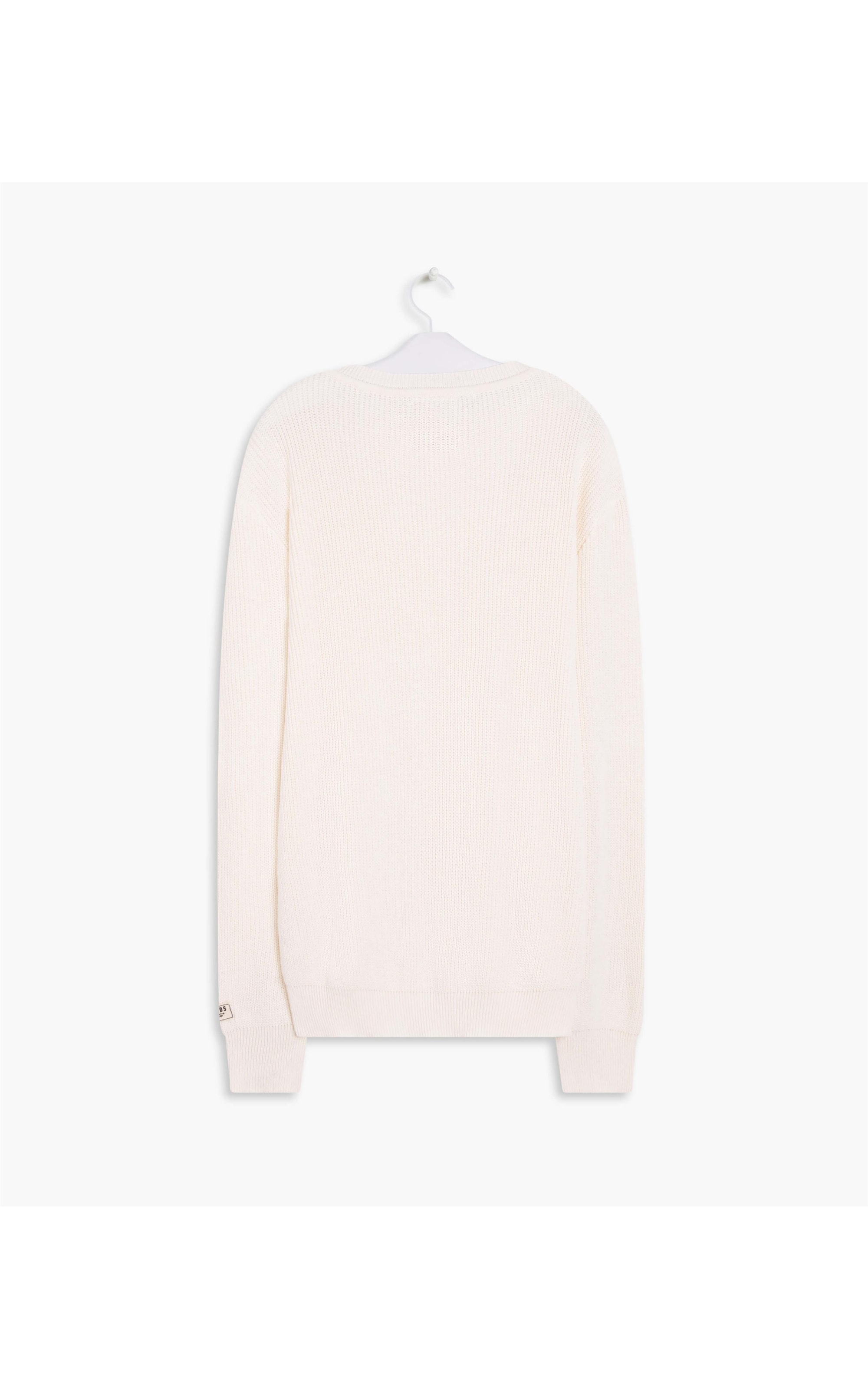 Tricot Liso Linha Con Off White