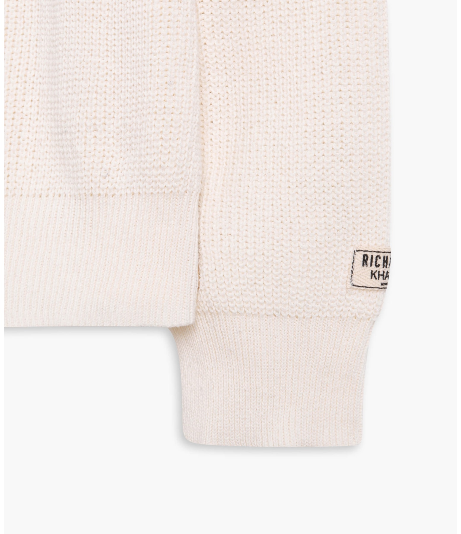 Tricot Liso Linha Con Off White