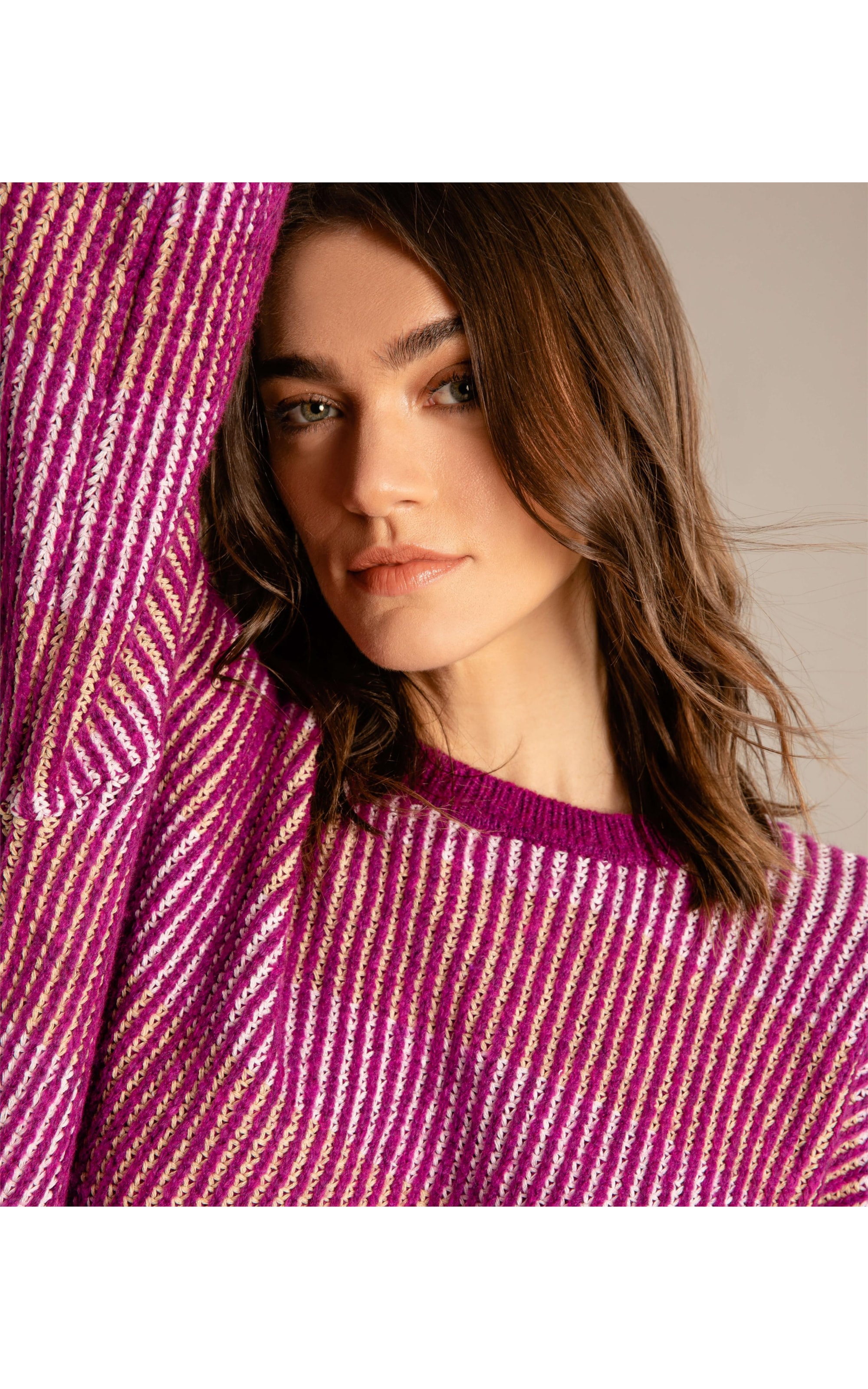 Tricot Litzy Listrado Fucsia