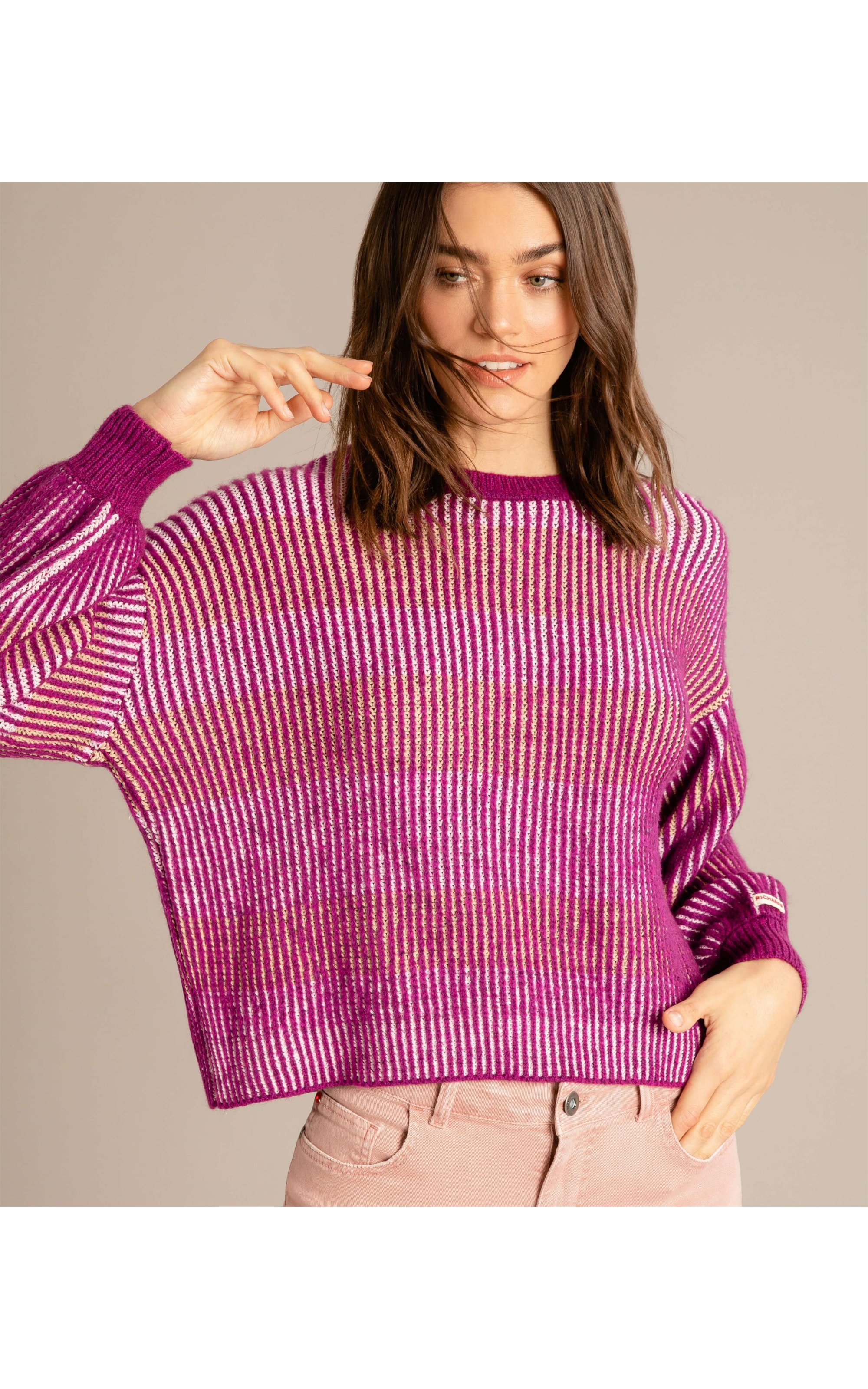 Tricot Litzy Listrado Fucsia