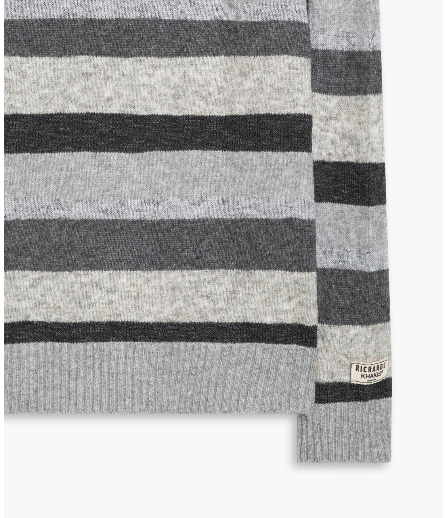 Tricot Londres Listrado Cinza Claro
