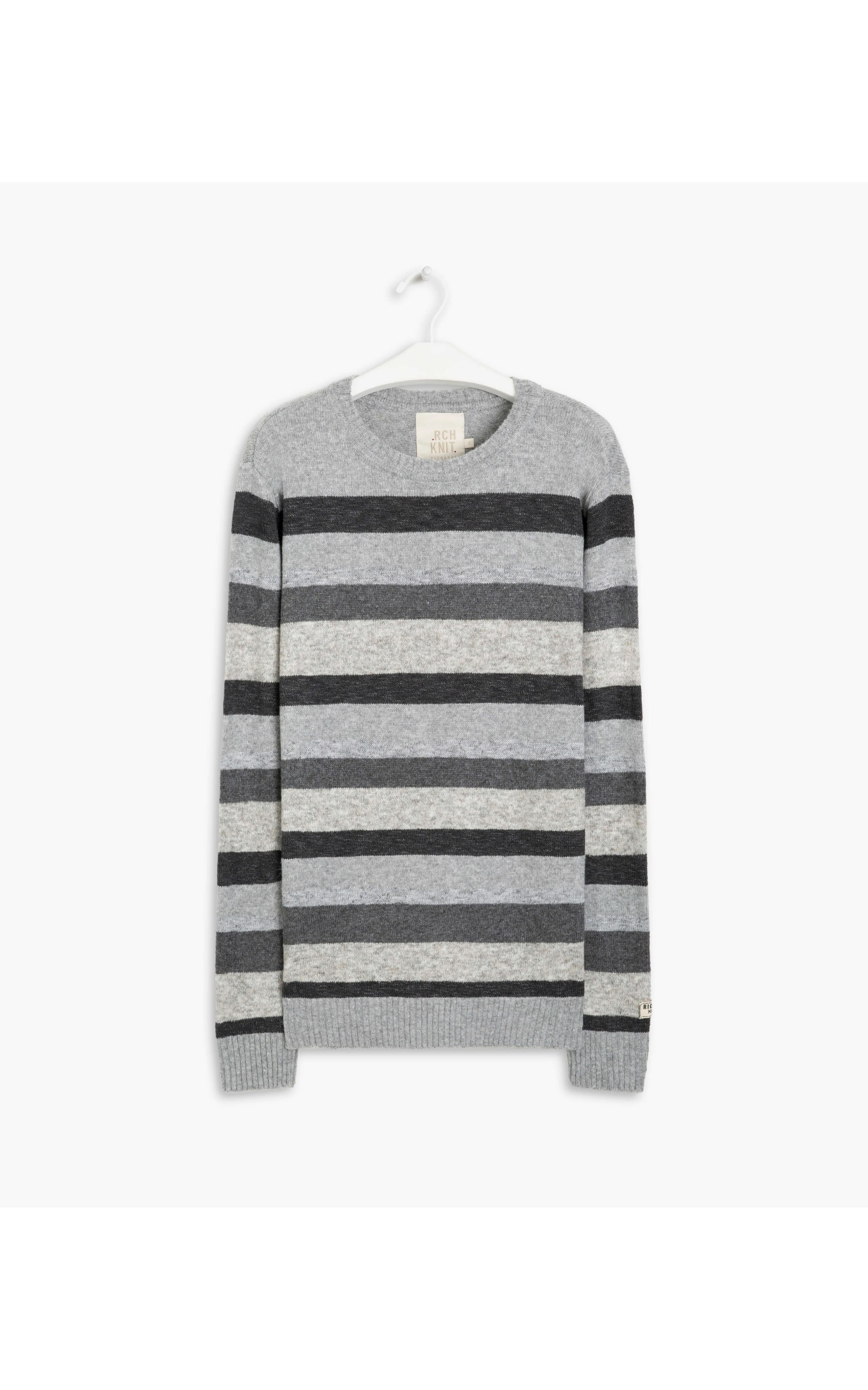 Tricot Londres Listrado Cinza Claro
