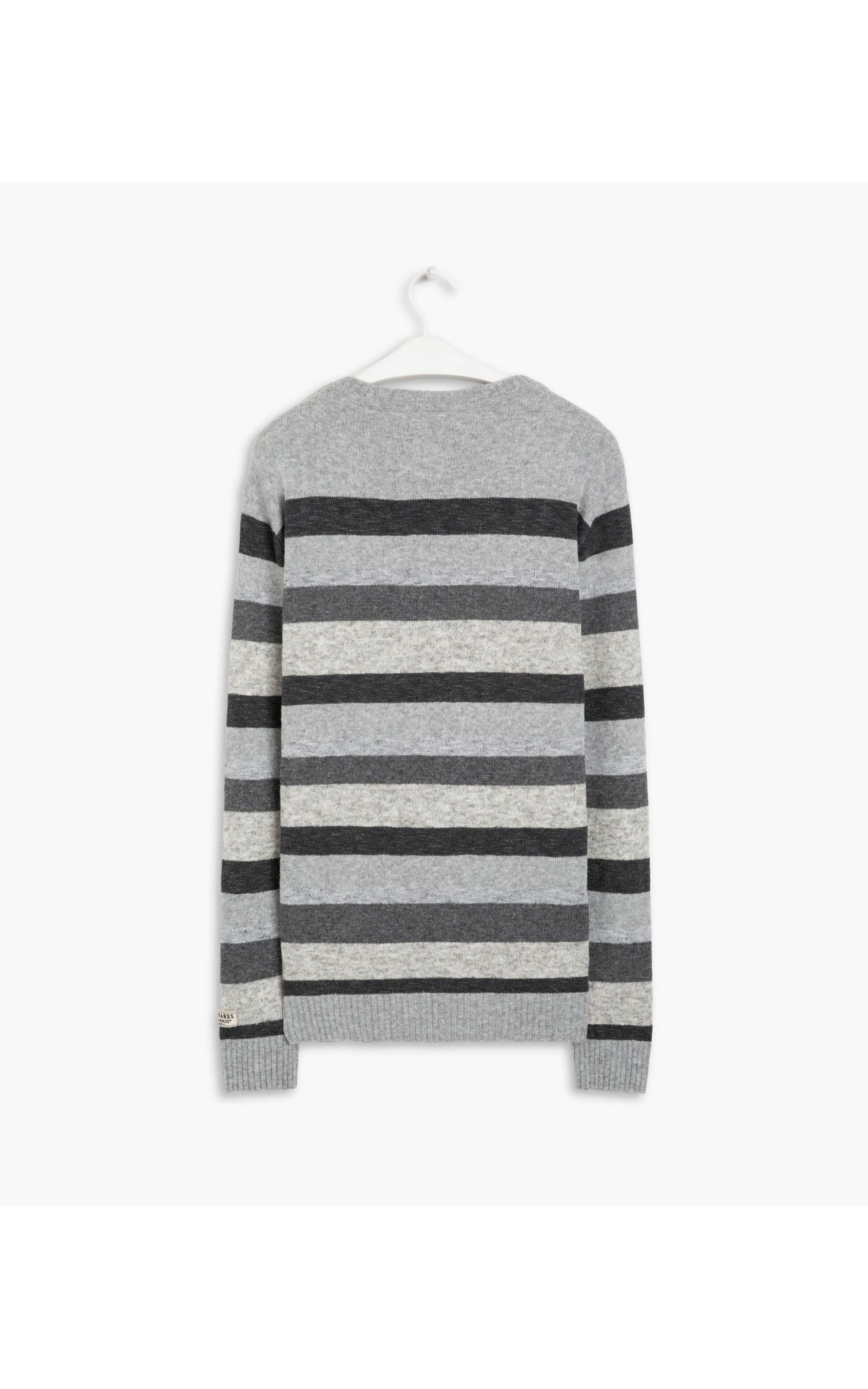 Tricot Londres Listrado Cinza Claro