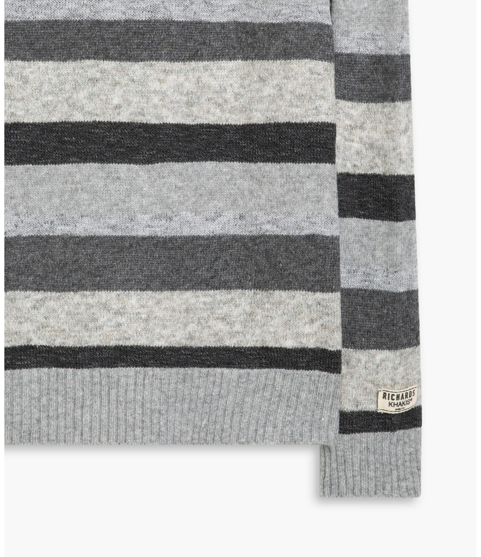 Tricot Londres Listrado Cinza Claro