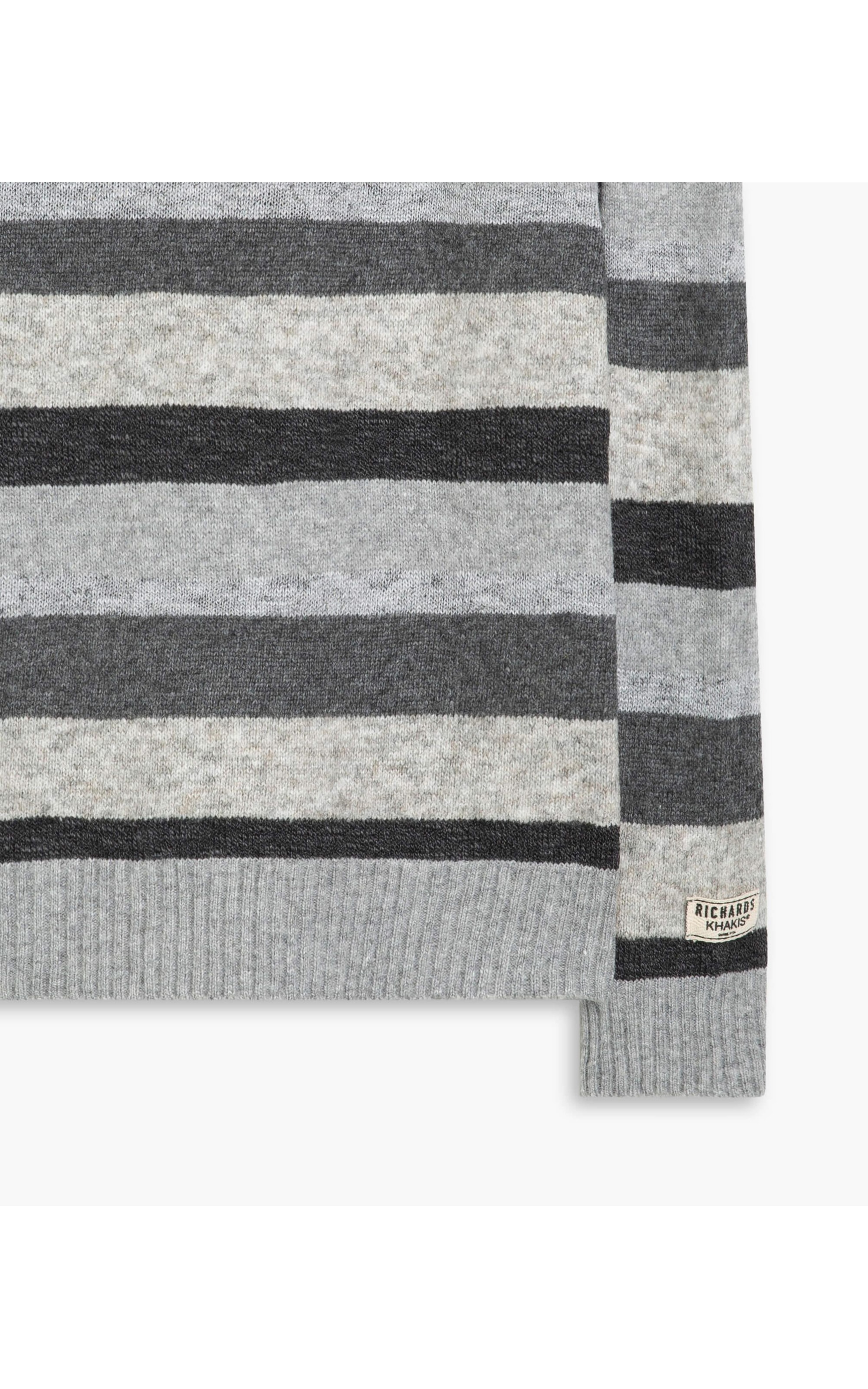 Tricot Londres Listrado Cinza Claro