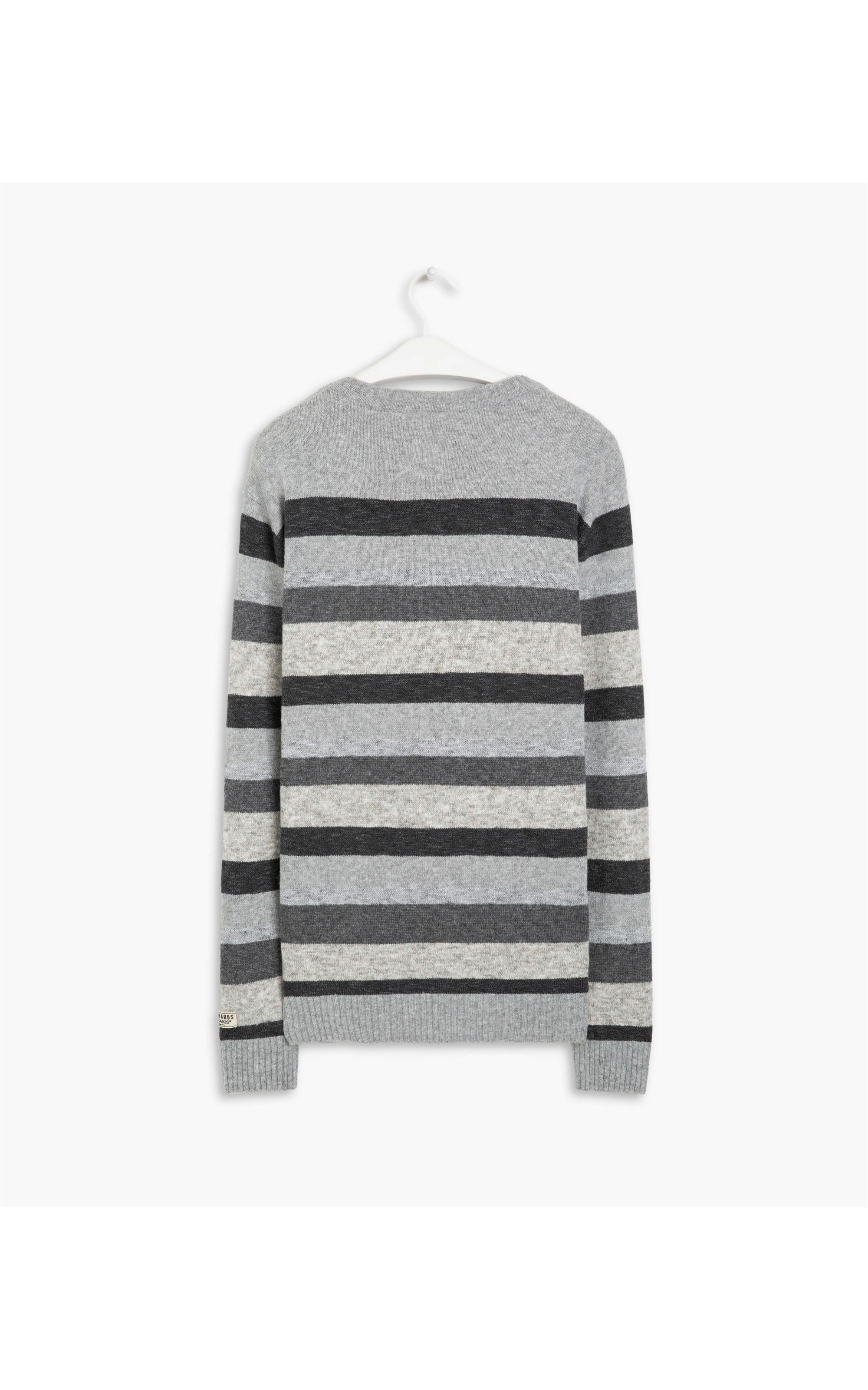 Tricot Londres Listrado Cinza Claro