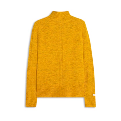 Tricot Lora Gola Alta Liso Amarelo