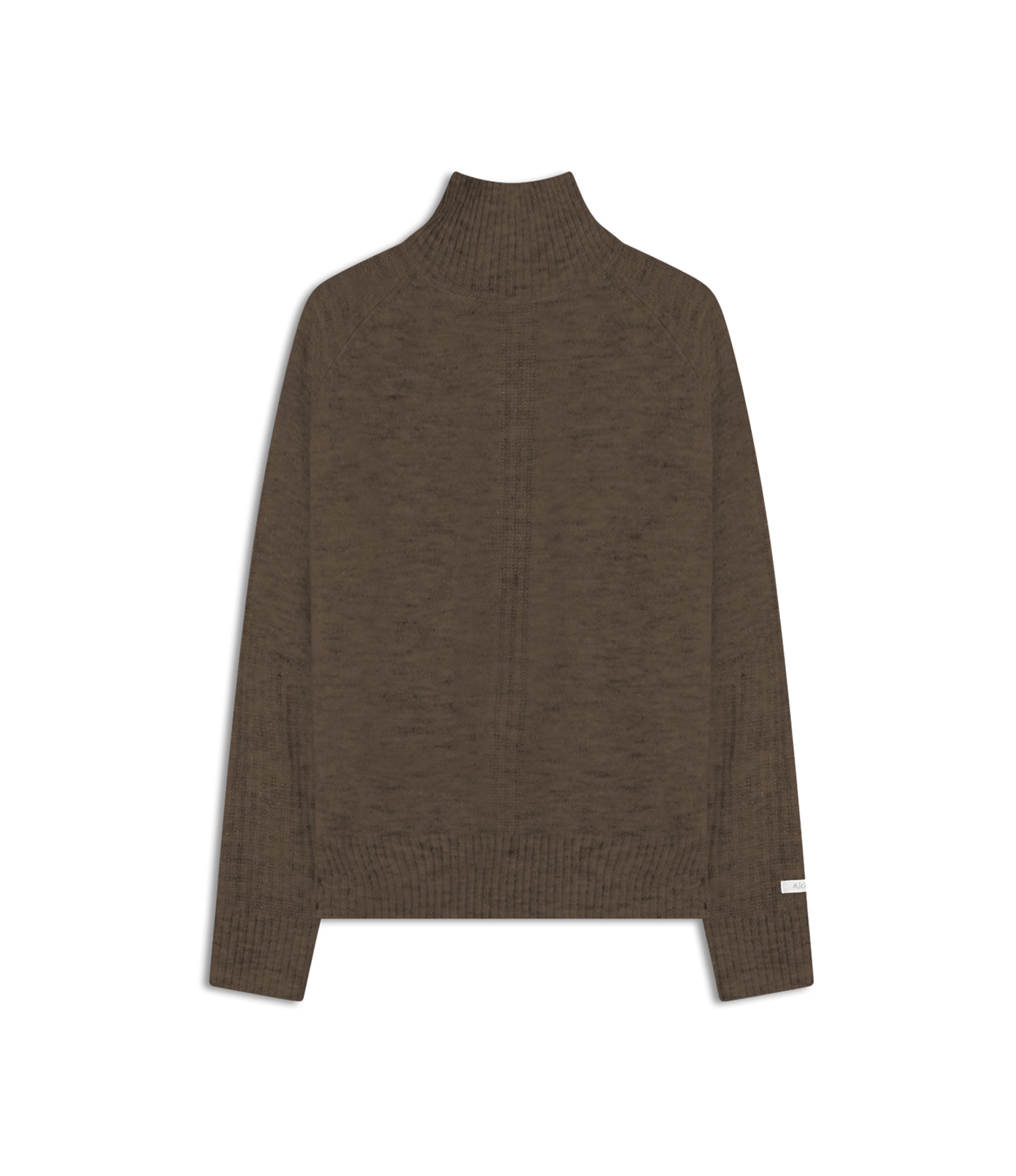 Tricot Lora Gola Alta Liso Castor