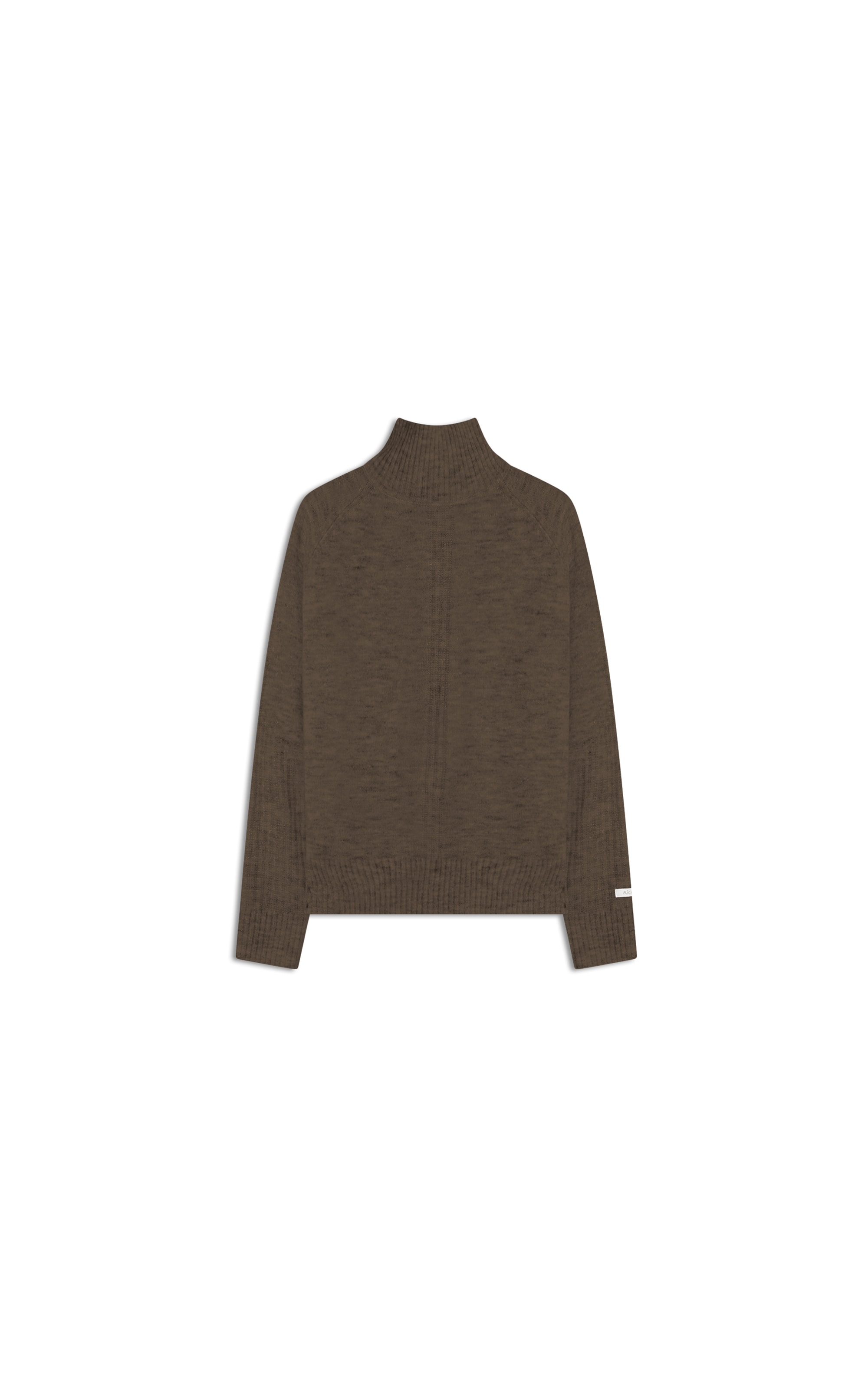 Tricot Lora Gola Alta Liso Castor