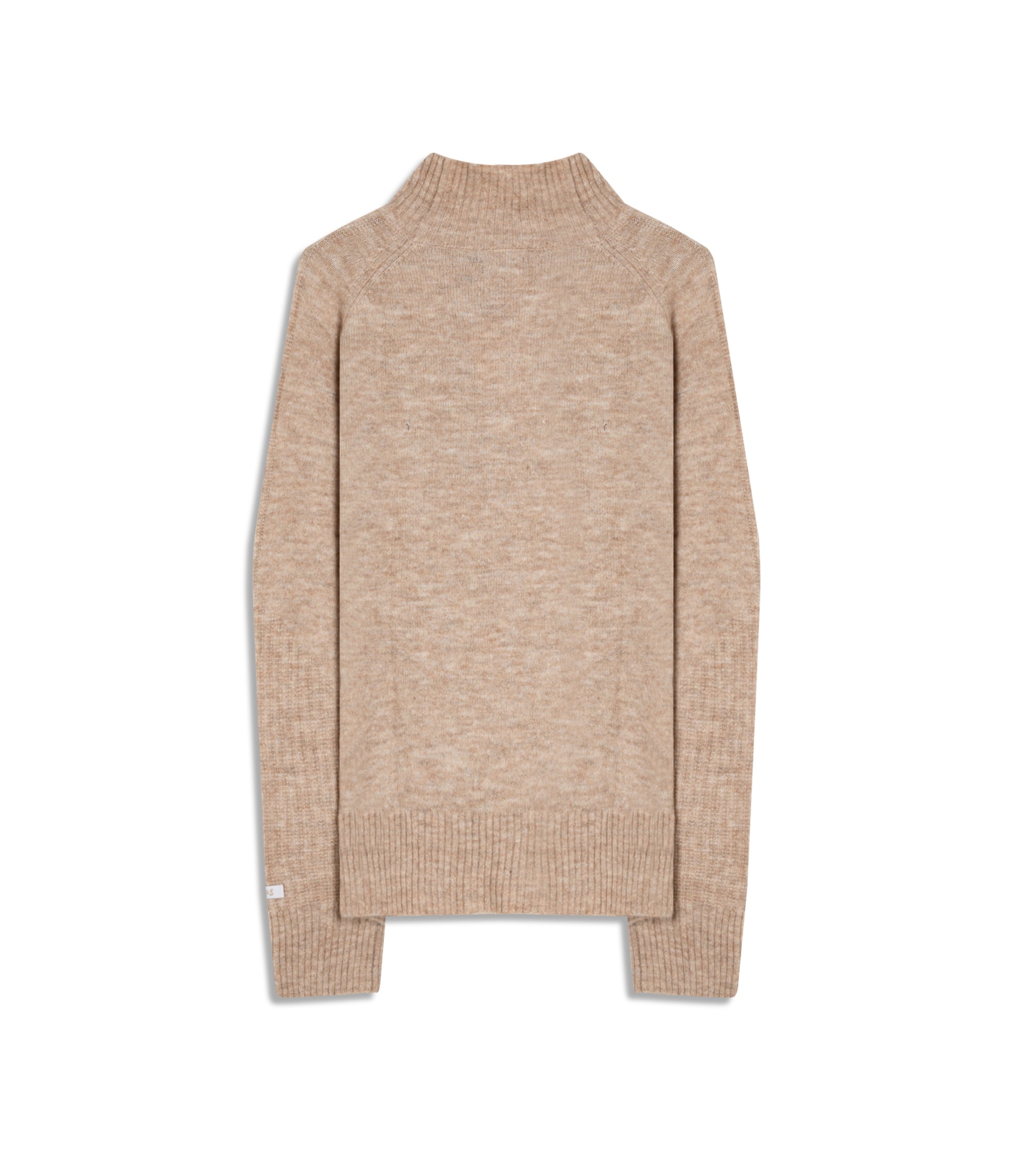 Tricot Lora Gola Alta Liso Natural