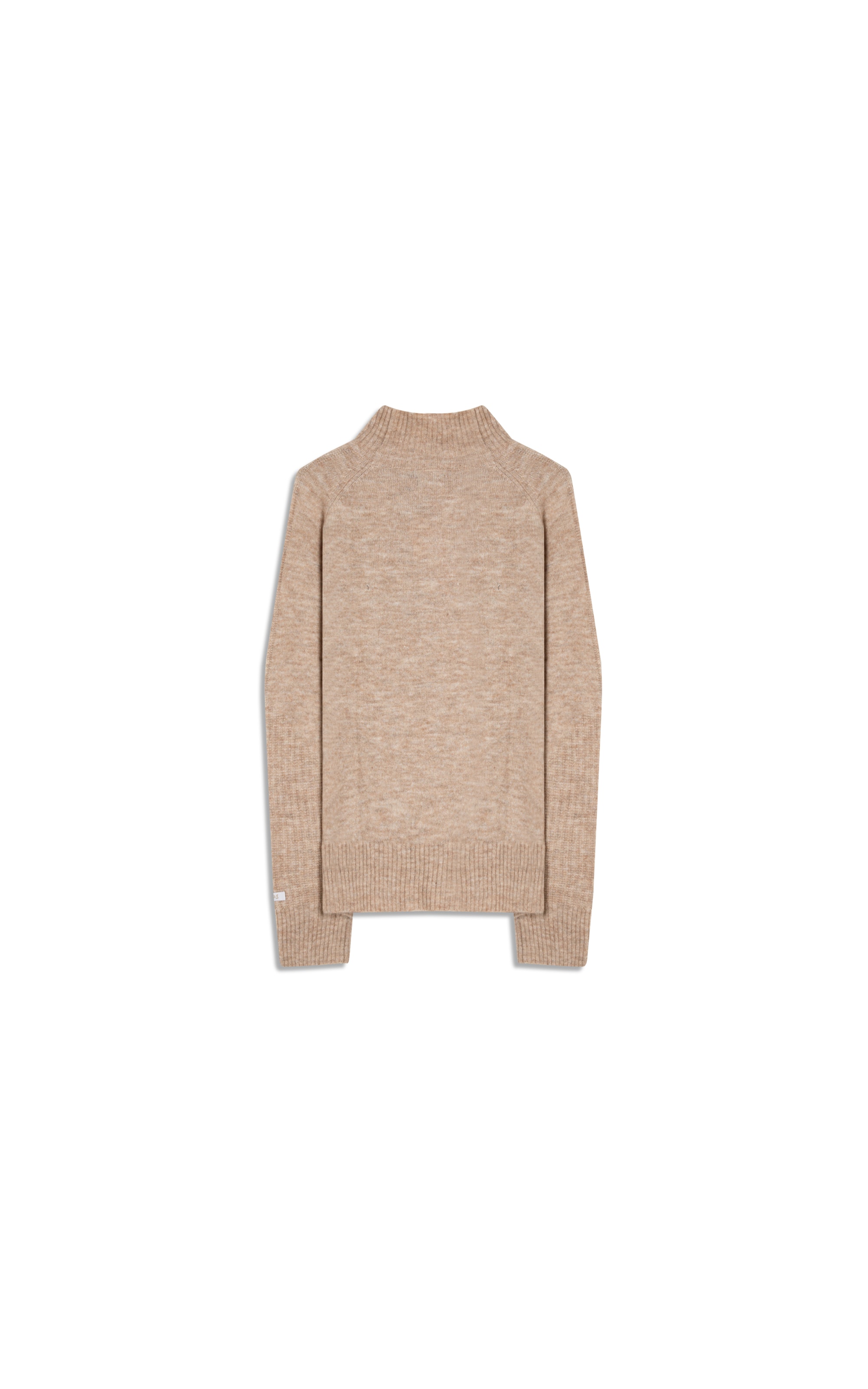 Tricot Lora Gola Alta Liso Natural