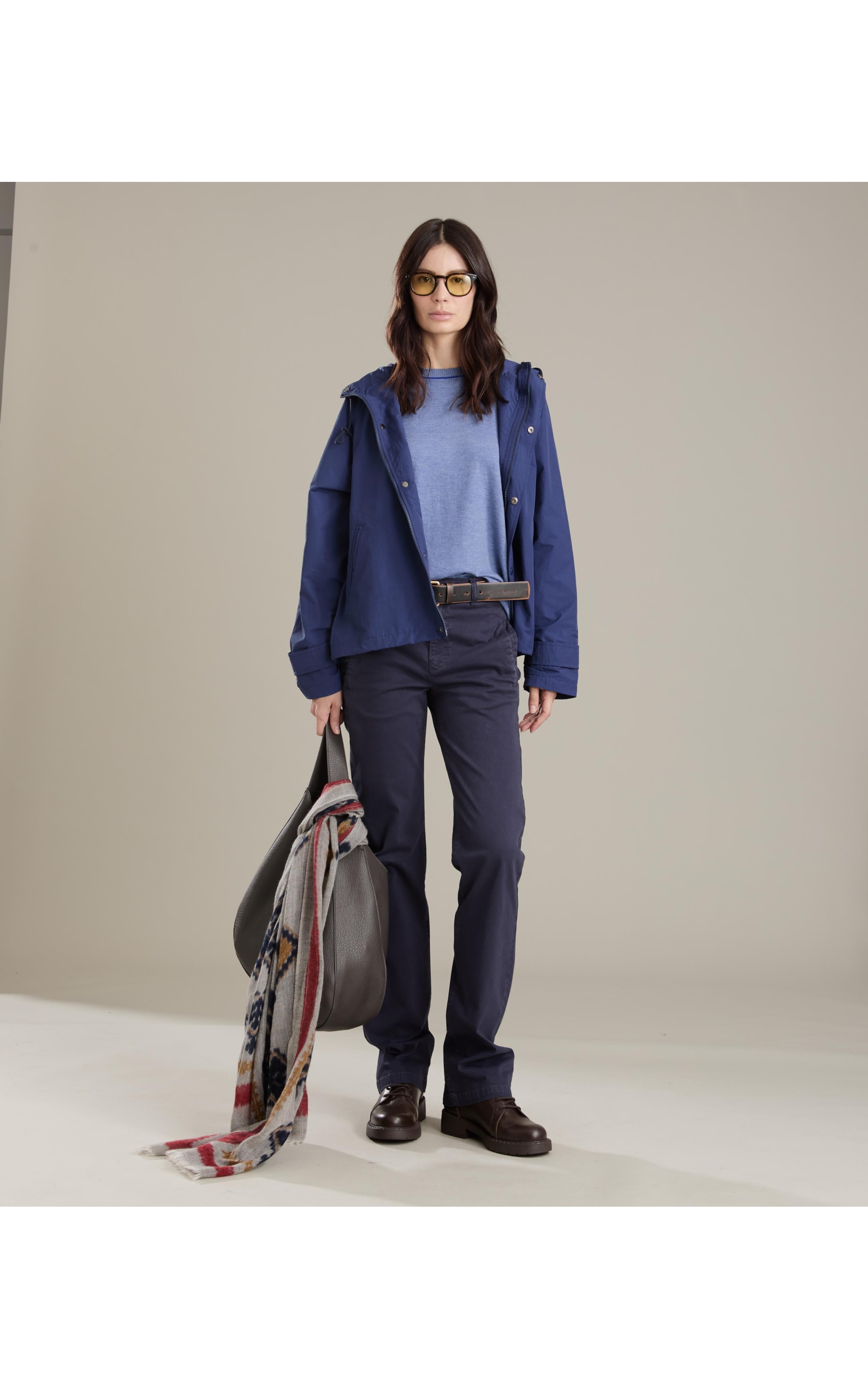 Tricot Margot Merino Blend Azul Seco