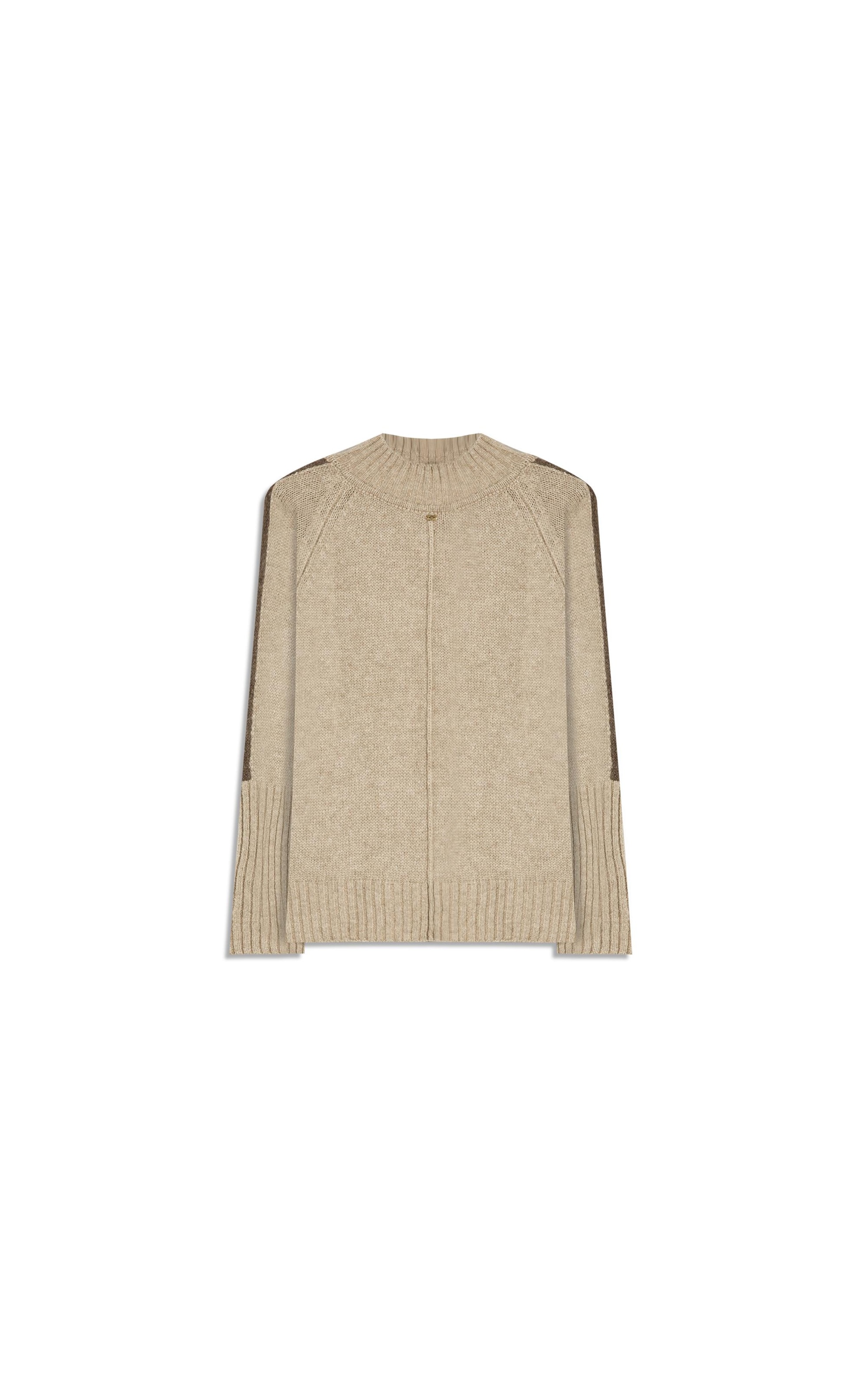 Tricot Martina Gola Alta Bege