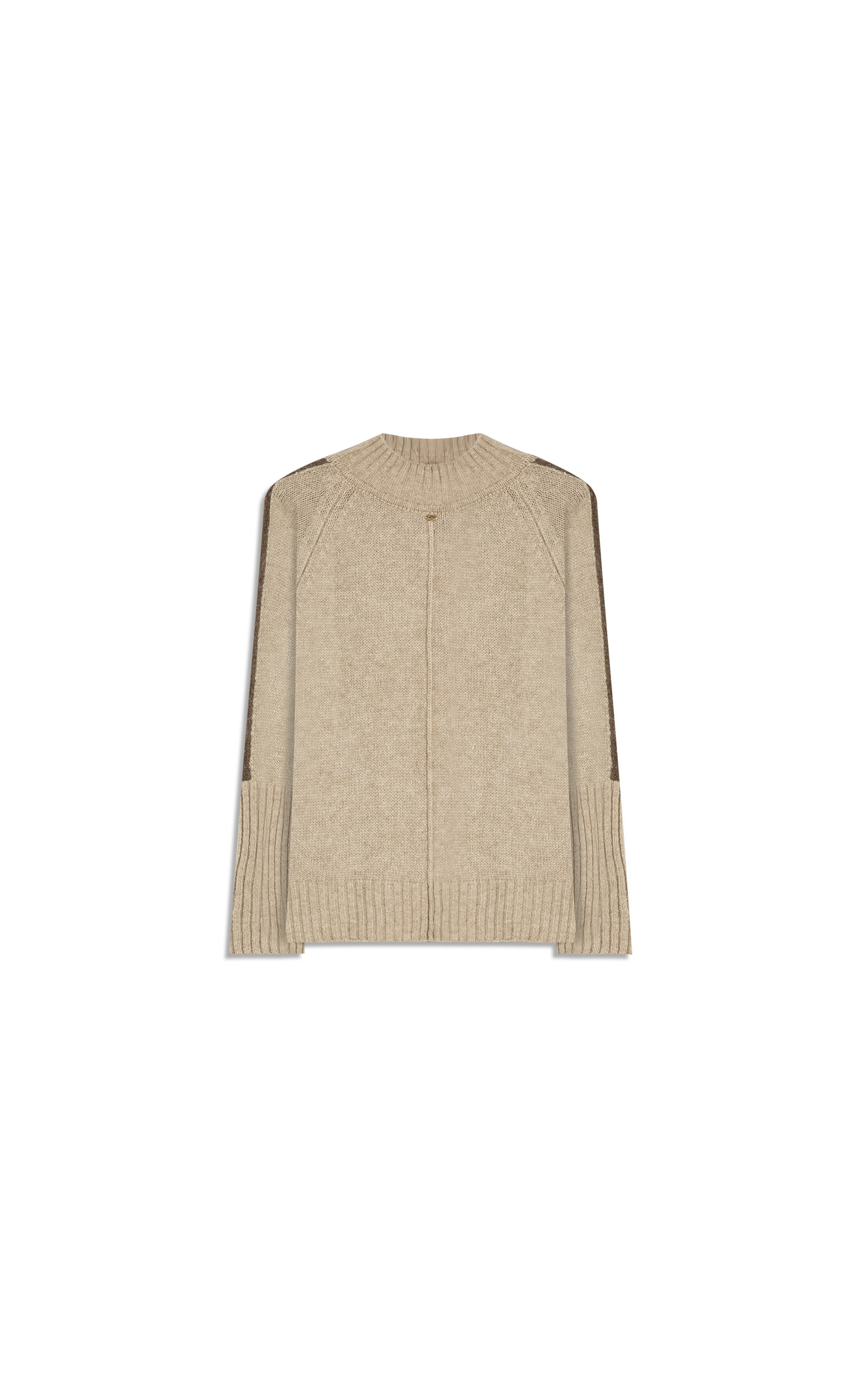 Tricot Martina Gola Alta Bege