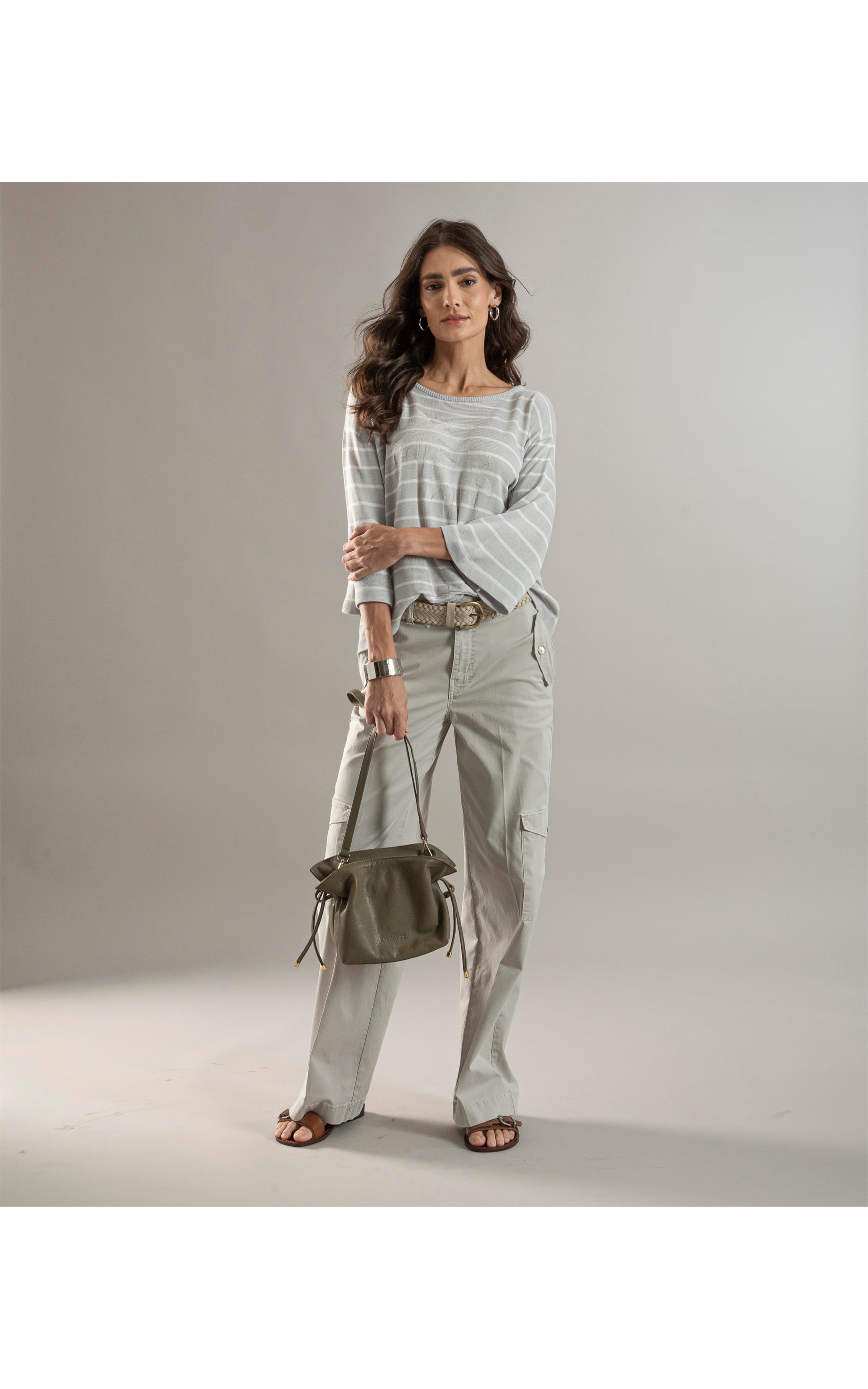 Tricot Nalu Jacquard Coqueiros Gelo