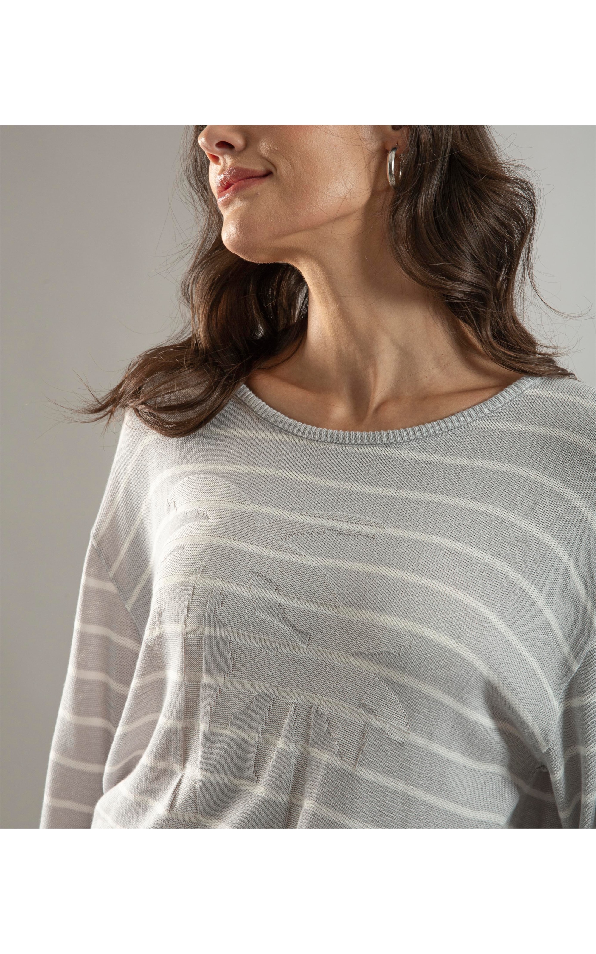 Tricot Nalu Jacquard Coqueiros Gelo