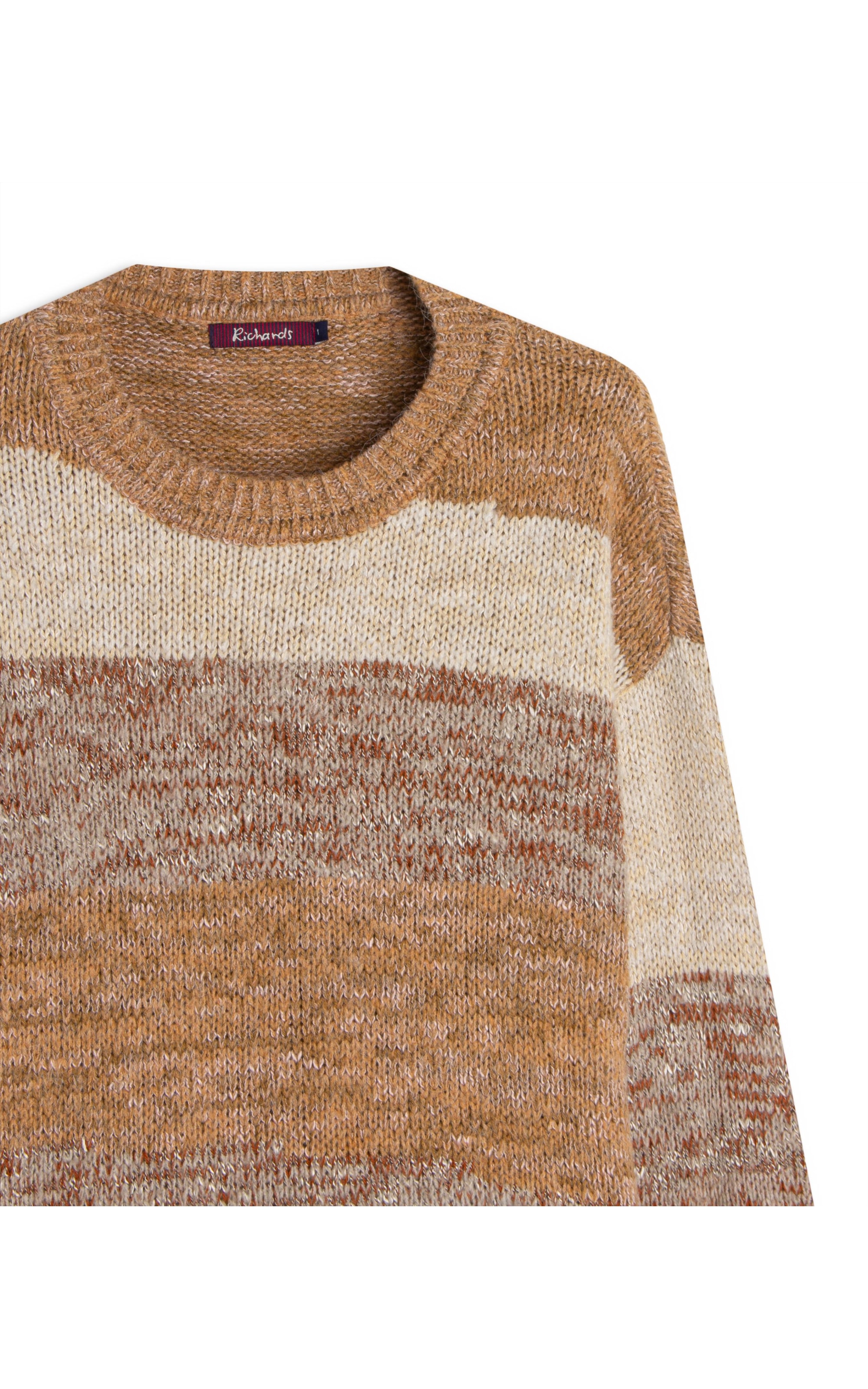 Tricot Nina Listrado Mesclas Capuccino