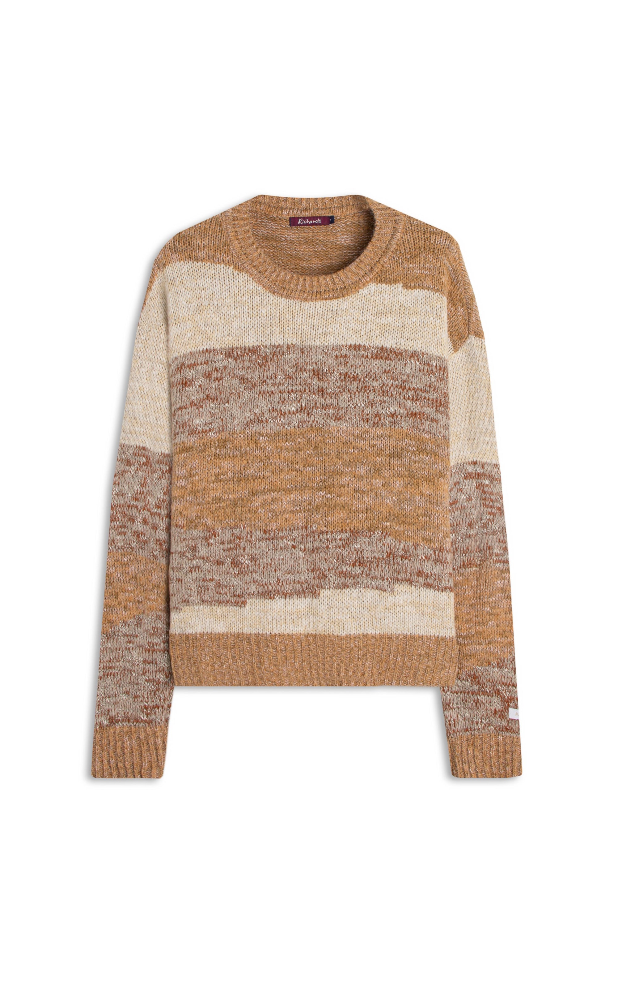 Tricot Nina Listrado Mesclas Capuccino