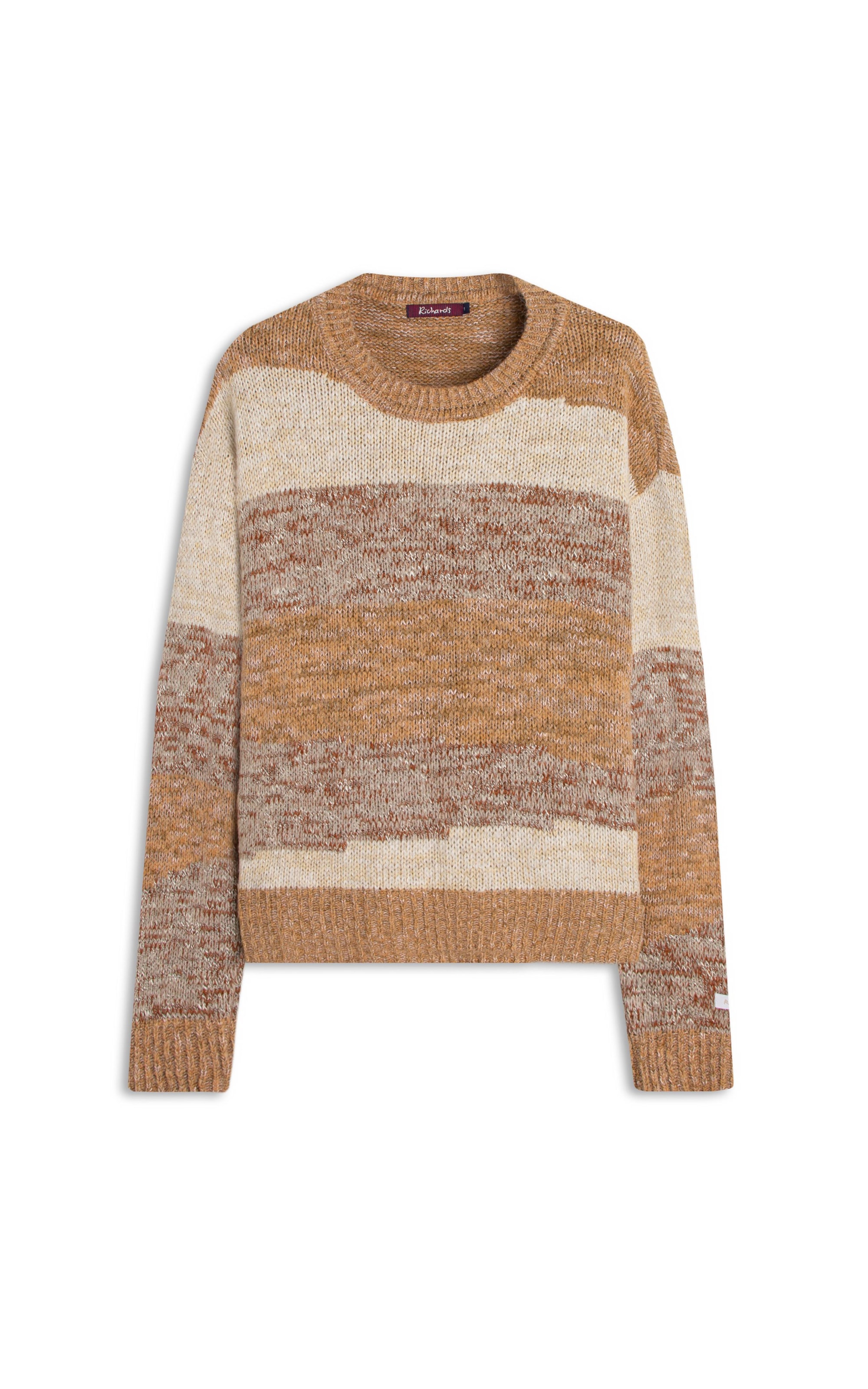 Tricot Nina Listrado Mesclas Capuccino