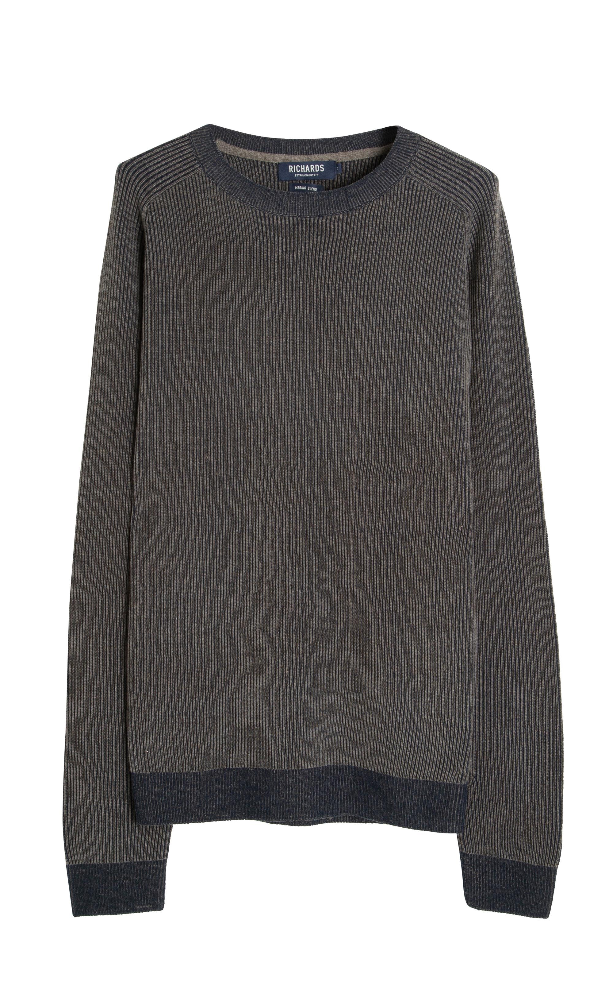 Tricot Owen Canelado Merino Midnight Blue