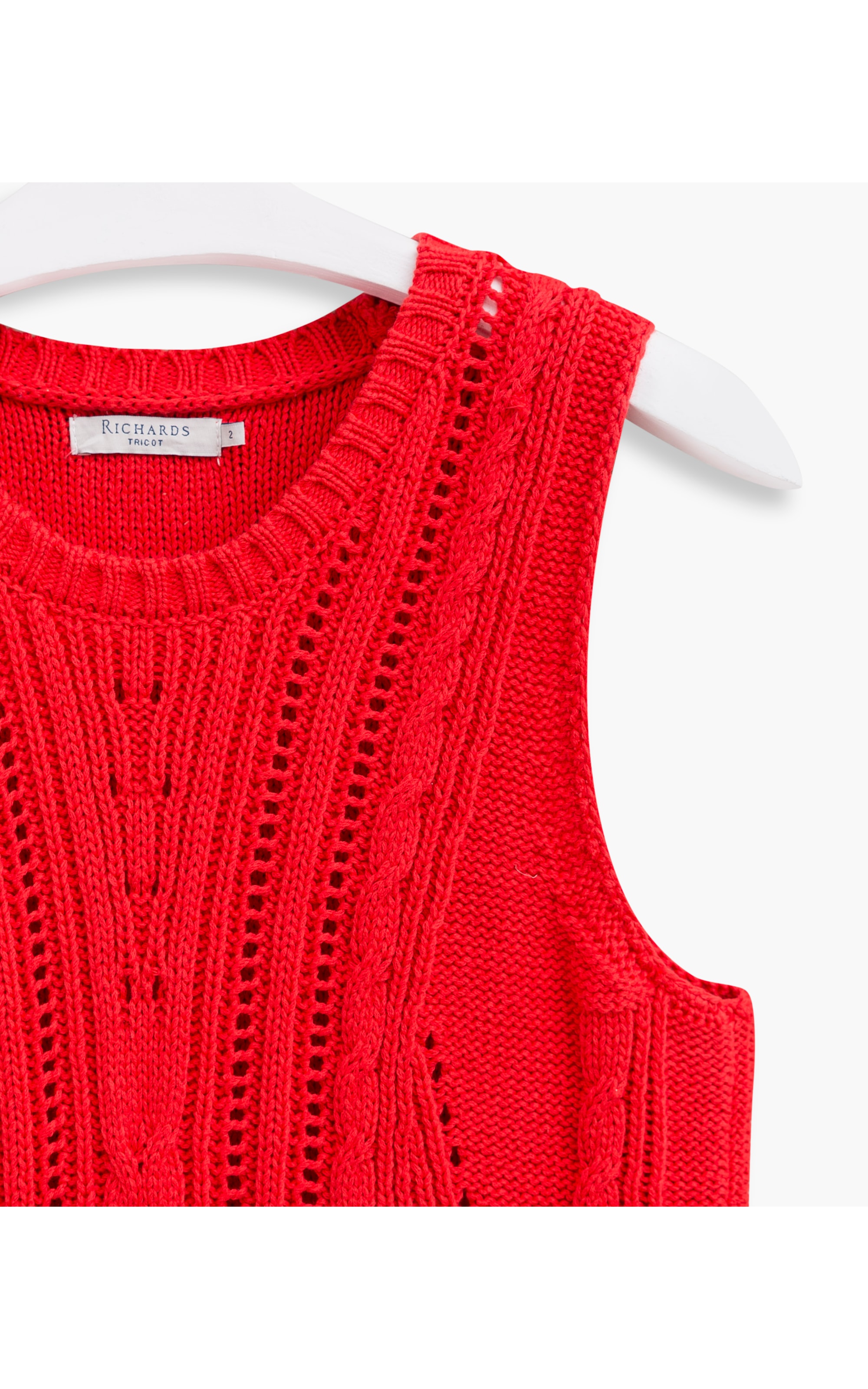 Tricot Pesado Regata Ariela Vermelho