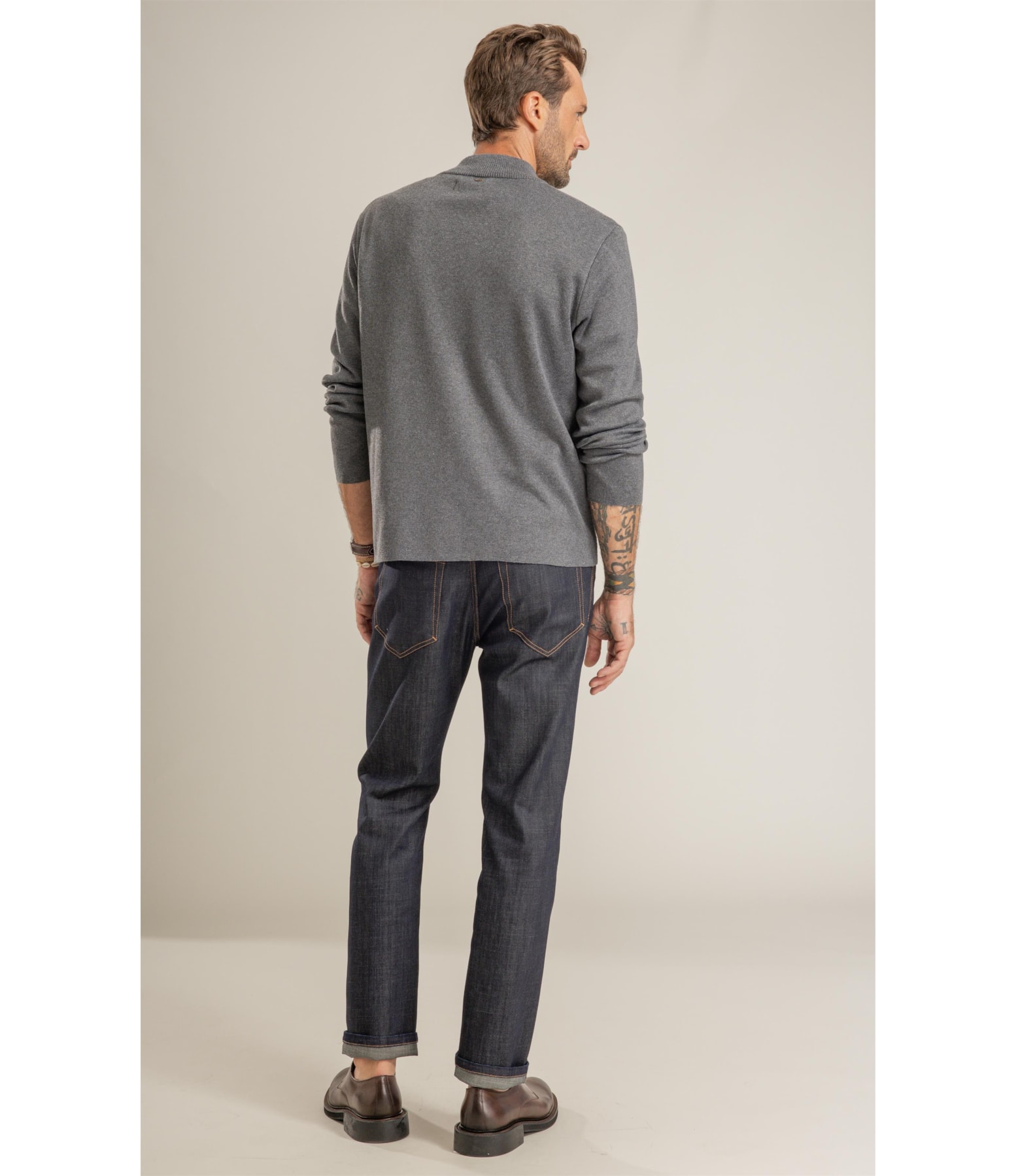 Tricot Pierre Ziper Ml Chumbo