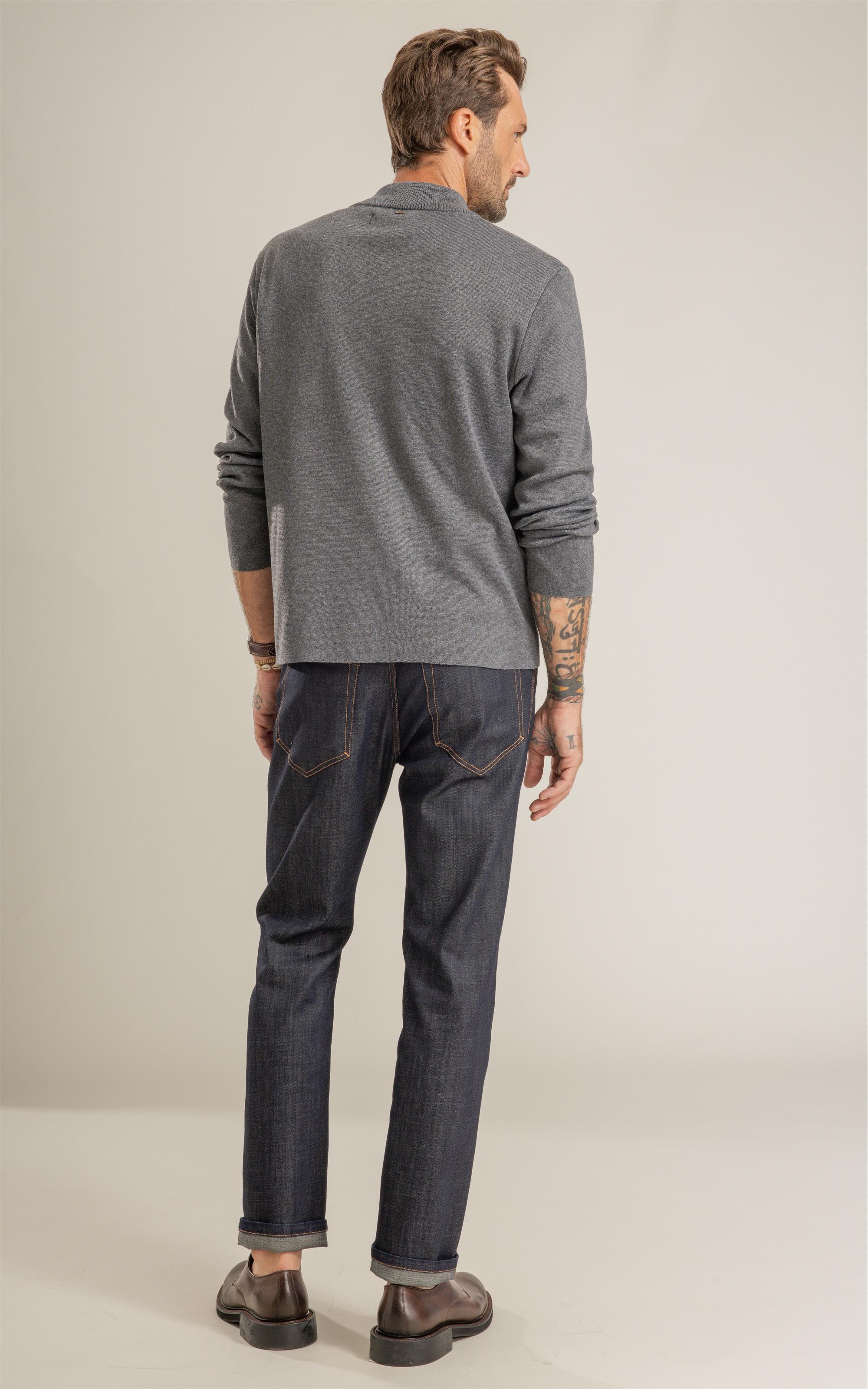 Tricot Pierre Ziper Ml Chumbo