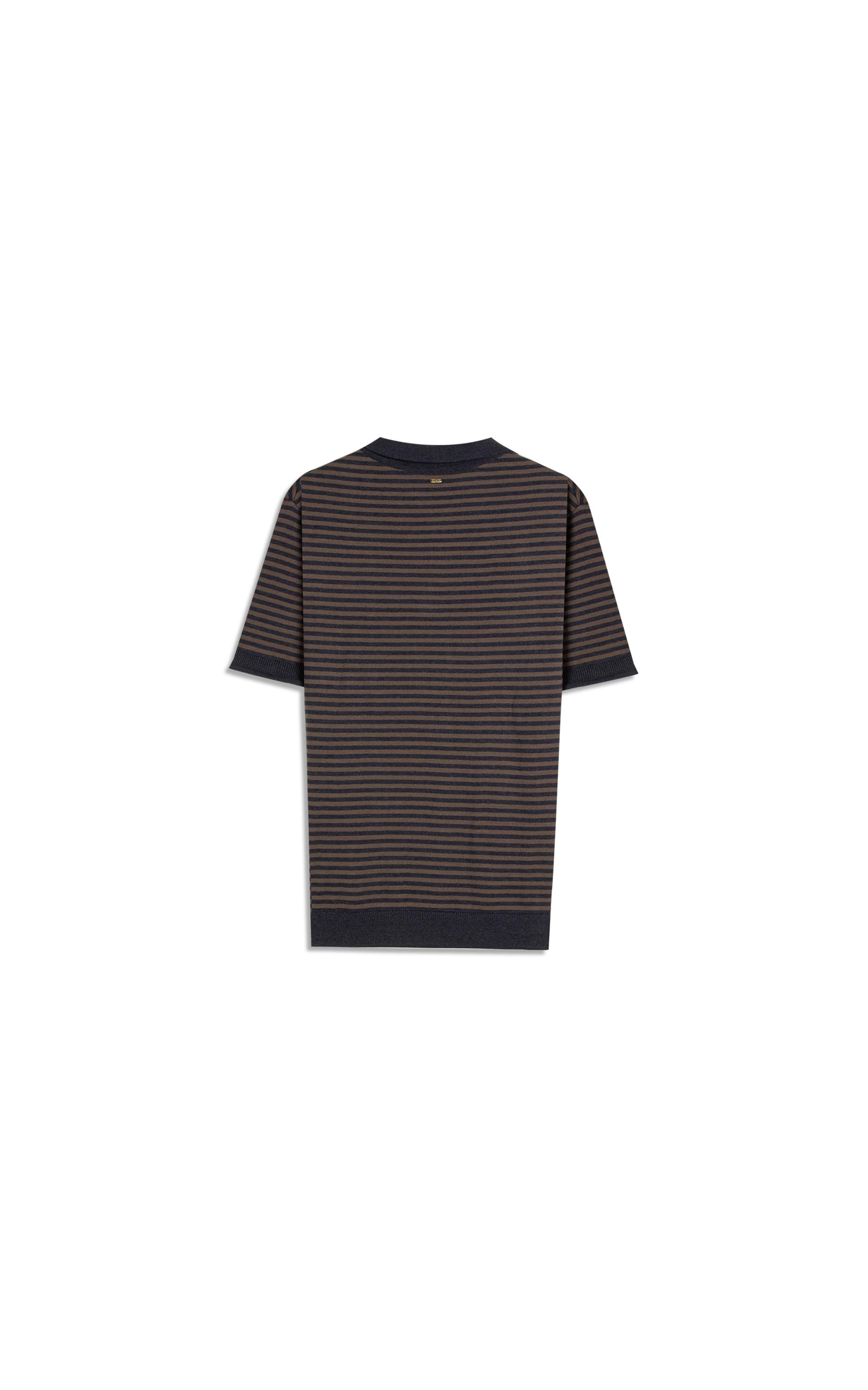 Tricot Polo Assis Seridó Listrada Marinho