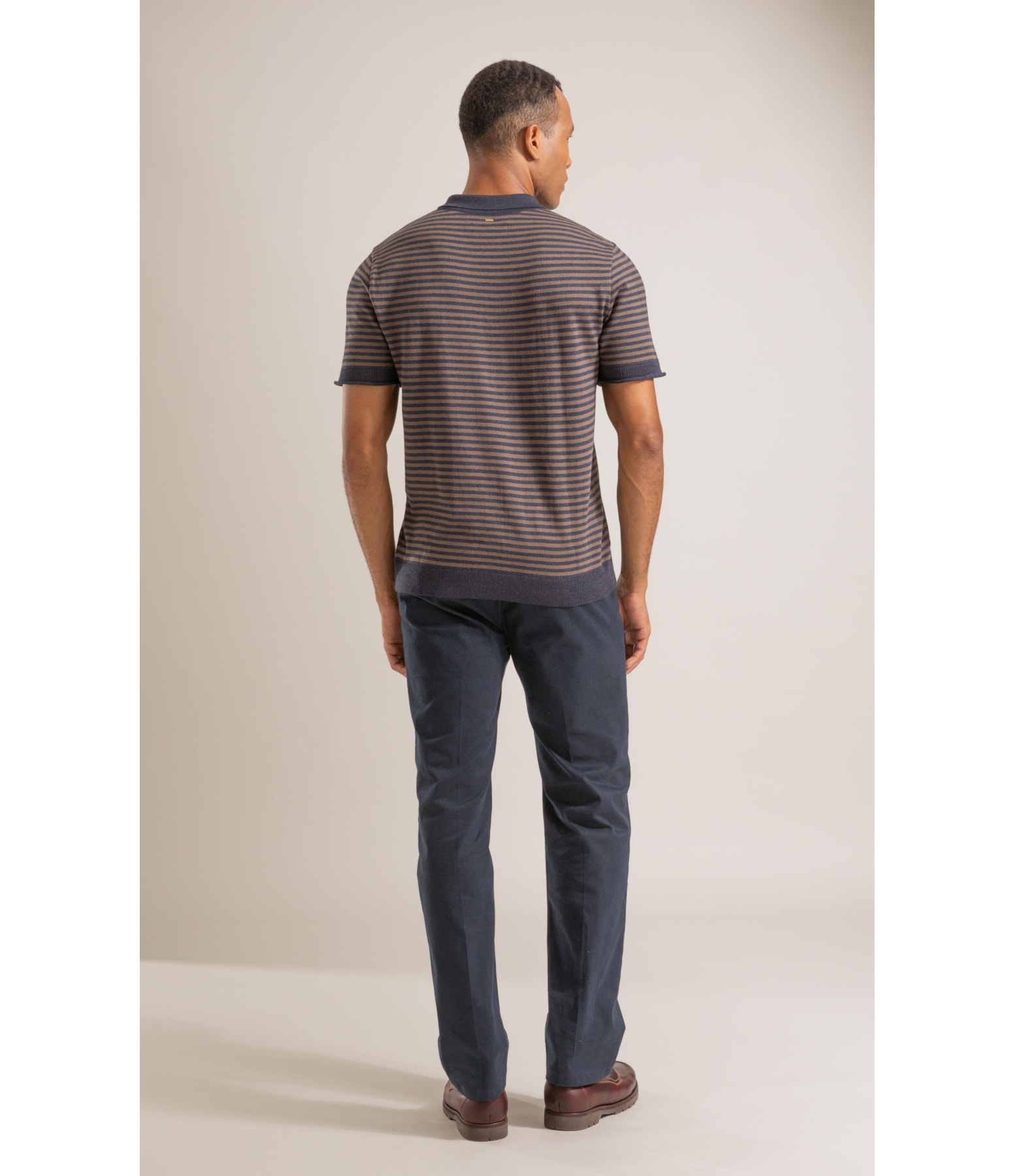 Tricot Polo Assis Seridó Listrada Marinho