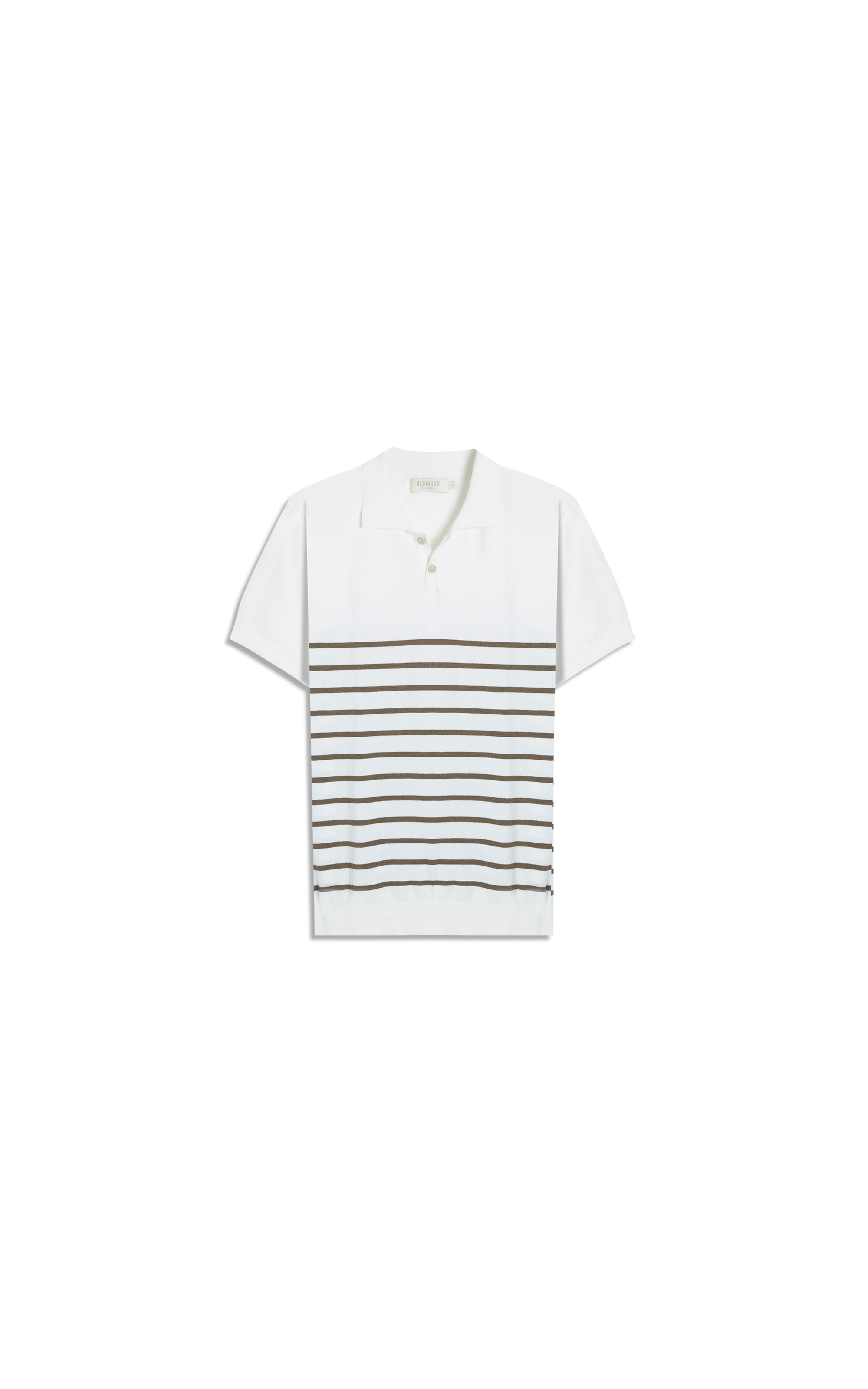 Tricot Polo Auren Modal Listrado Mc Castor