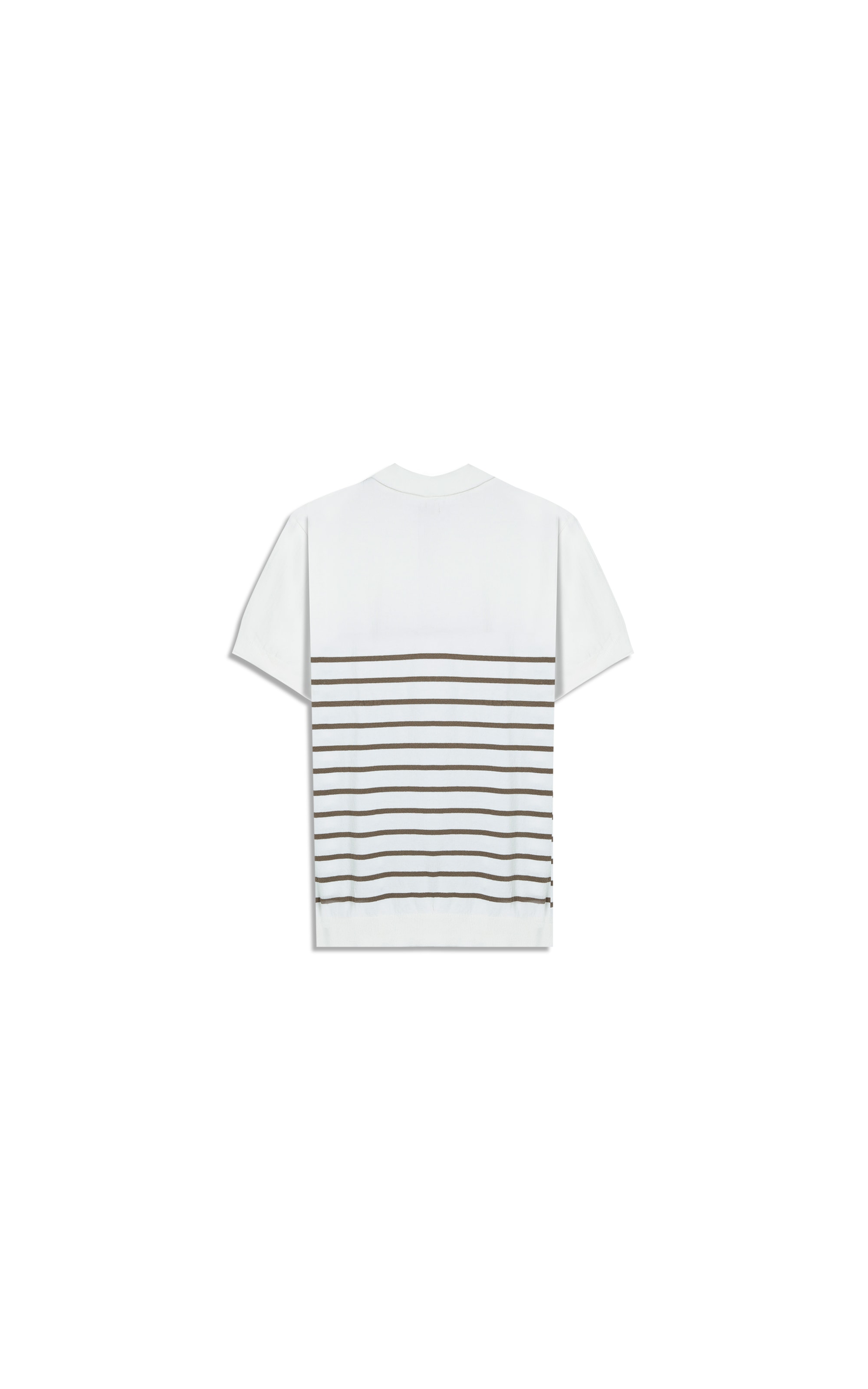 Tricot Polo Auren Modal Listrado Mc Castor