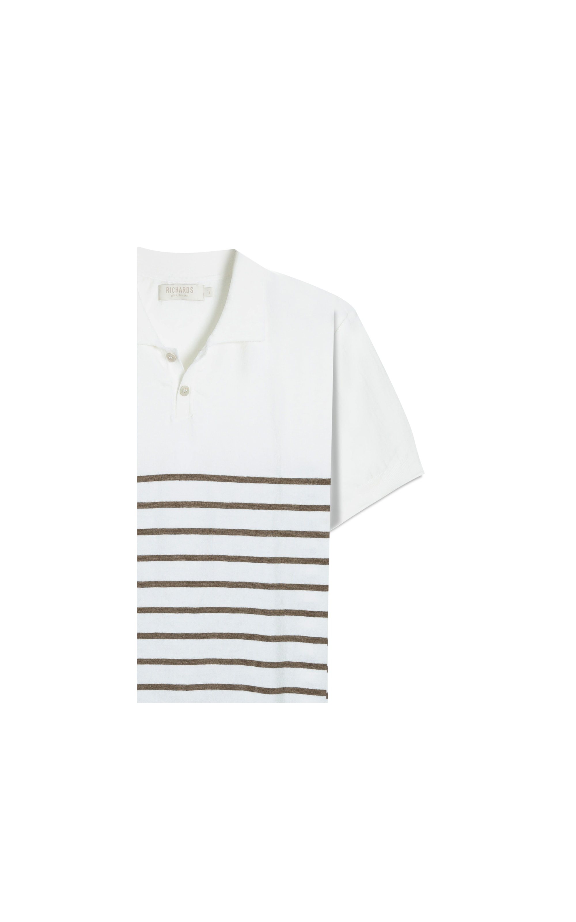 Tricot Polo Auren Modal Listrado Mc Castor