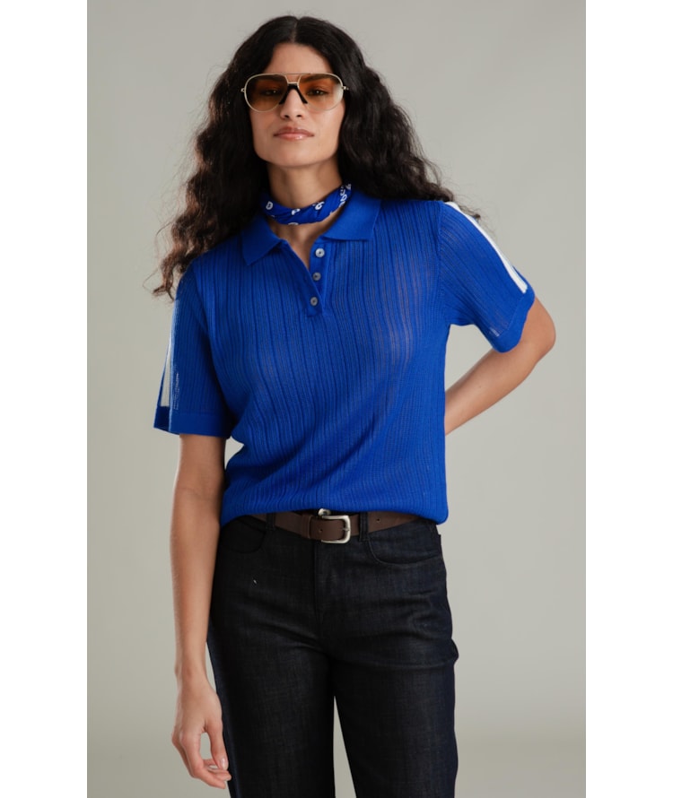 Tricot Polo Copa Mc Azul Bic