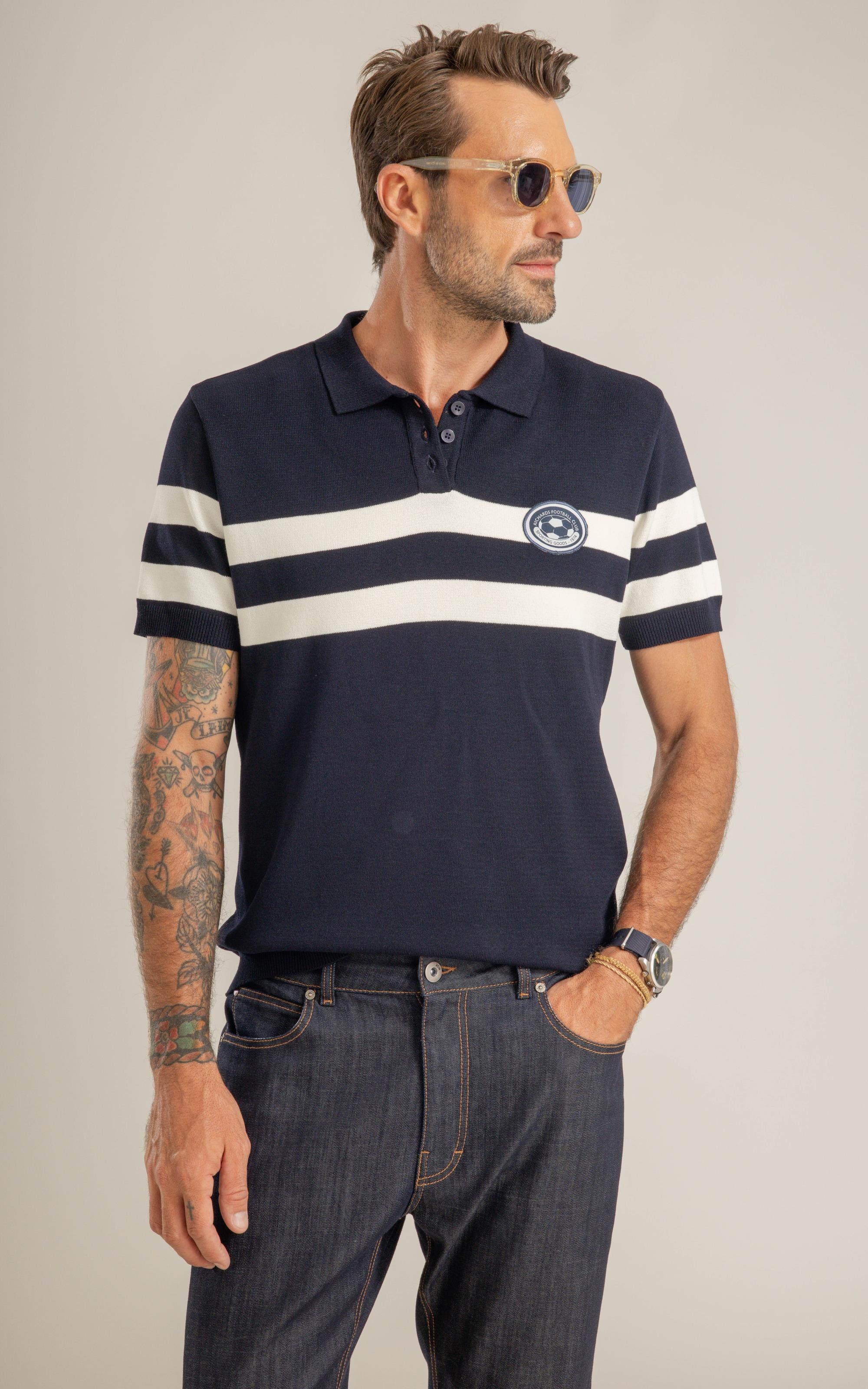 Tricot Polo Copa Modal Mc Dark Navy